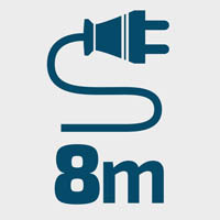 dĺžka kábla 8m