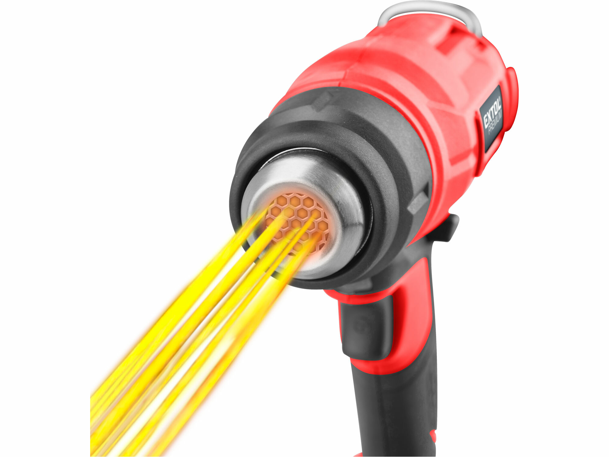 Pištoľ teplovzdušná aku Share20V, 1x2Ah, 550°C, EXTOL PREMIUM