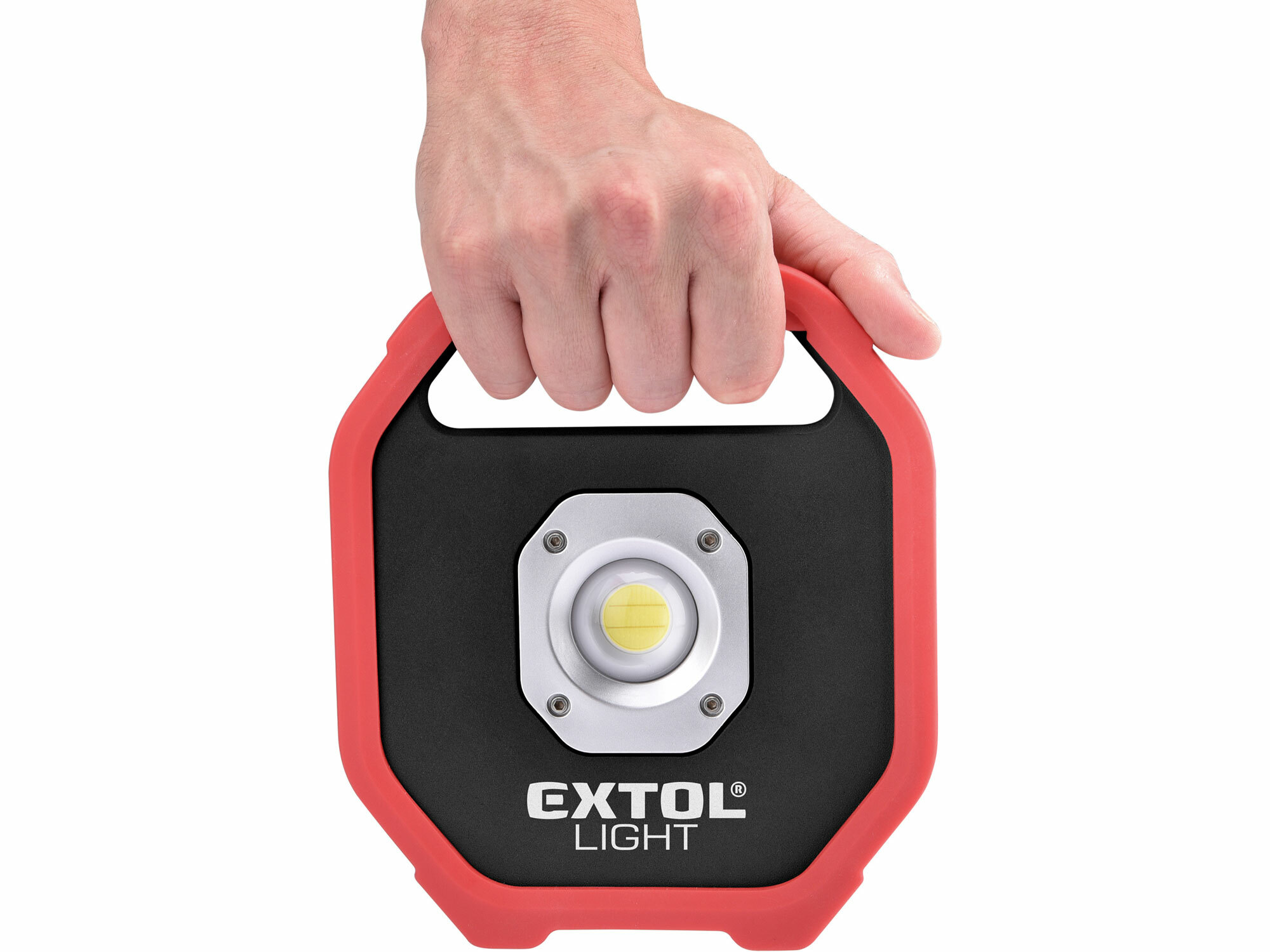 Svietidlo nabíjateľné LED, 10W, 1200lm, 6x1,5V AA, IP54, EXTOL LIGHT