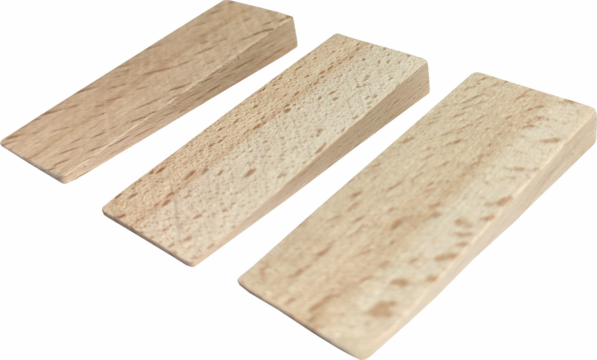 Kliny montážne drevené, 55x20x6-0mm, 20ks