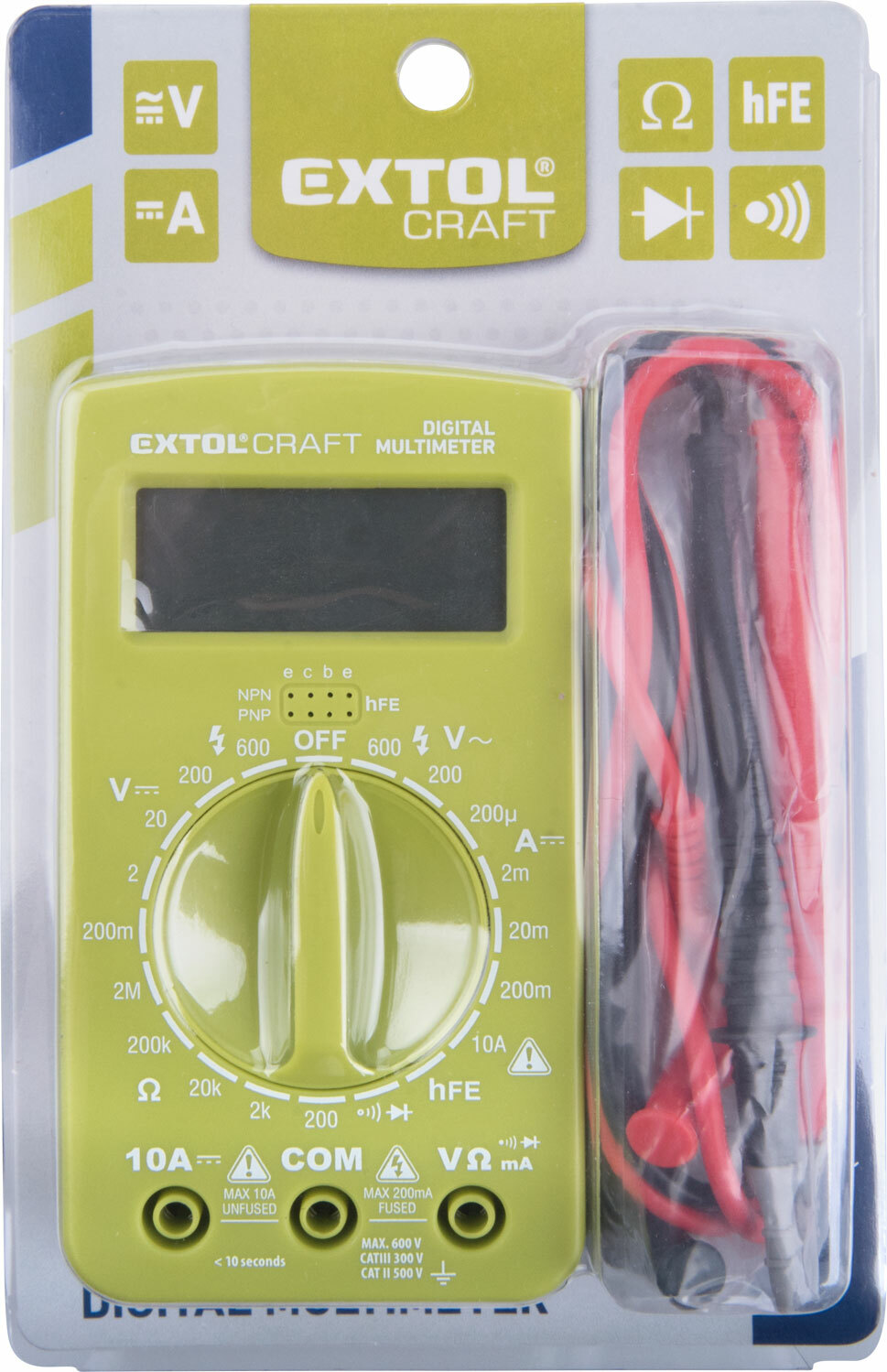 Multimeter digitálny (U,I,R), EXTOL CRAFT