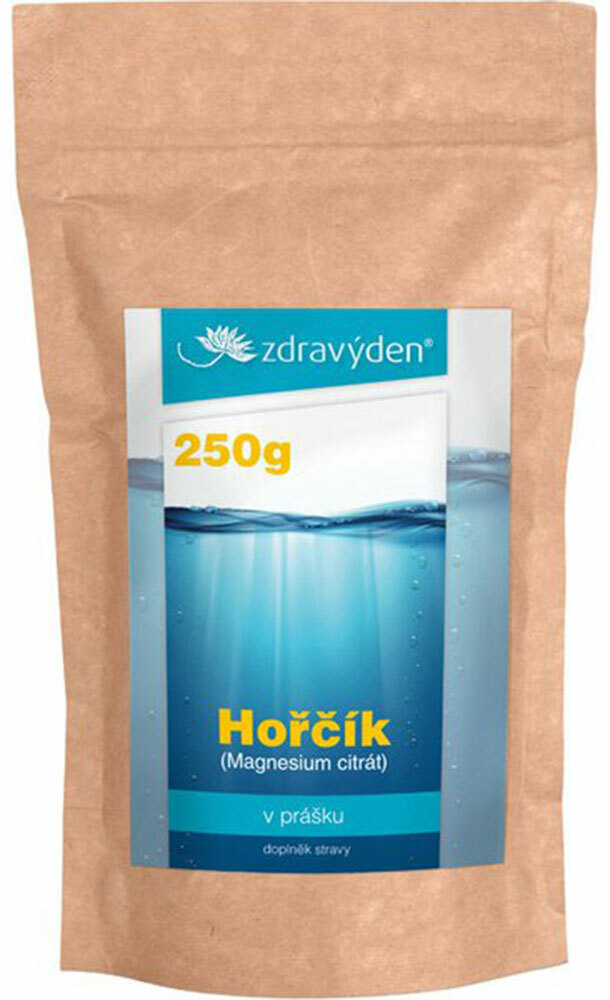 Horčík (Magnezium citrát) prášok, 250g