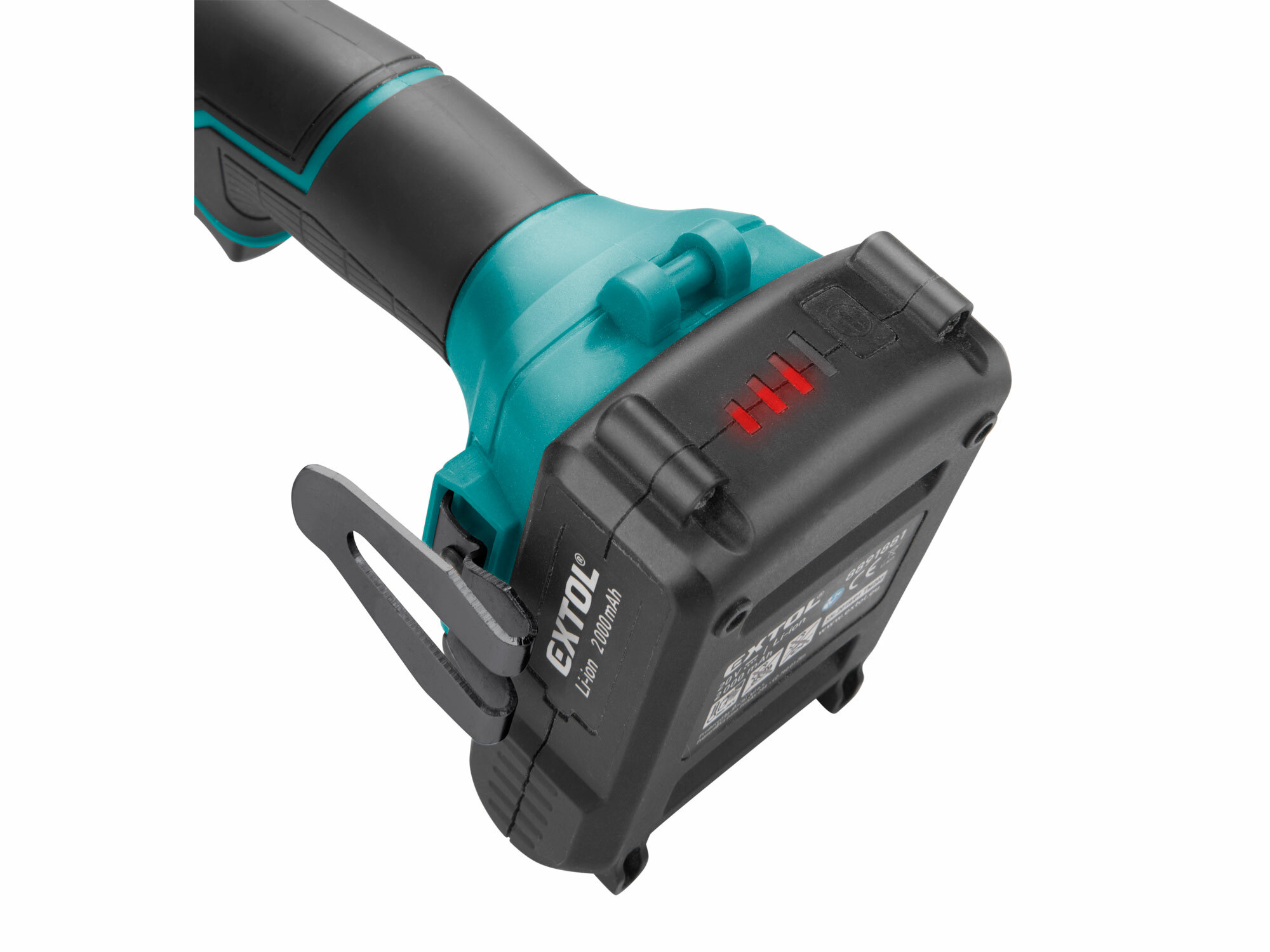 Vŕtačka s príklepom aku Share20V, 1x 2Ah, 80Nm, bezuhlíkový motor, kufor, EXTOL INDUSTRIAL