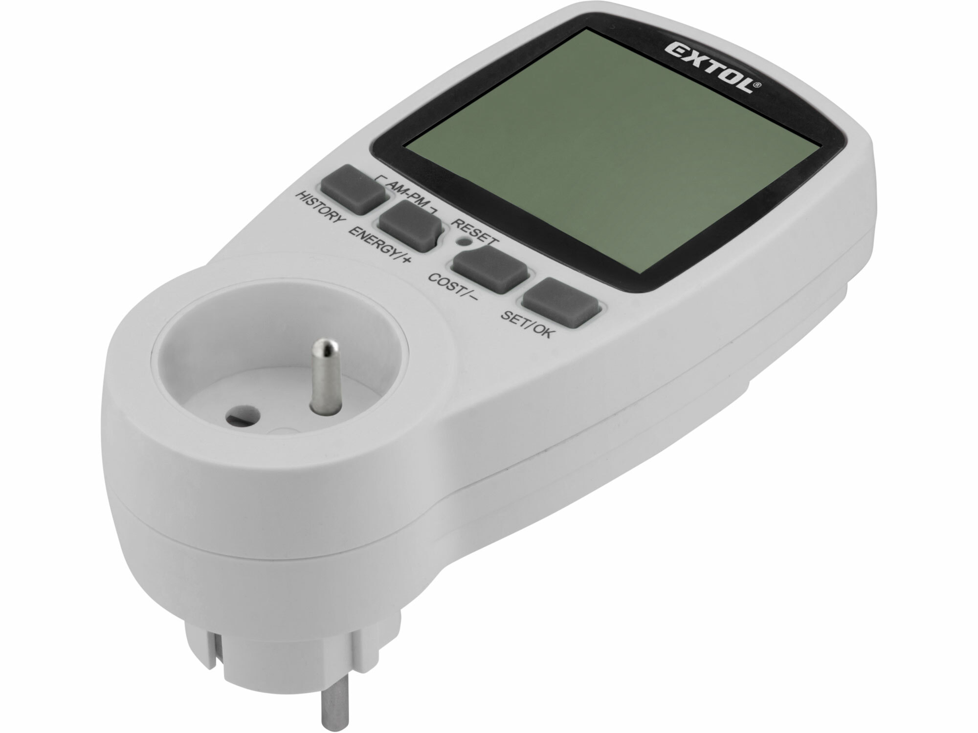 Merač príkonu a spotreby, max. 3680W, meranie: W/Wh/A/V/Hz, EXTOL PREMIUM