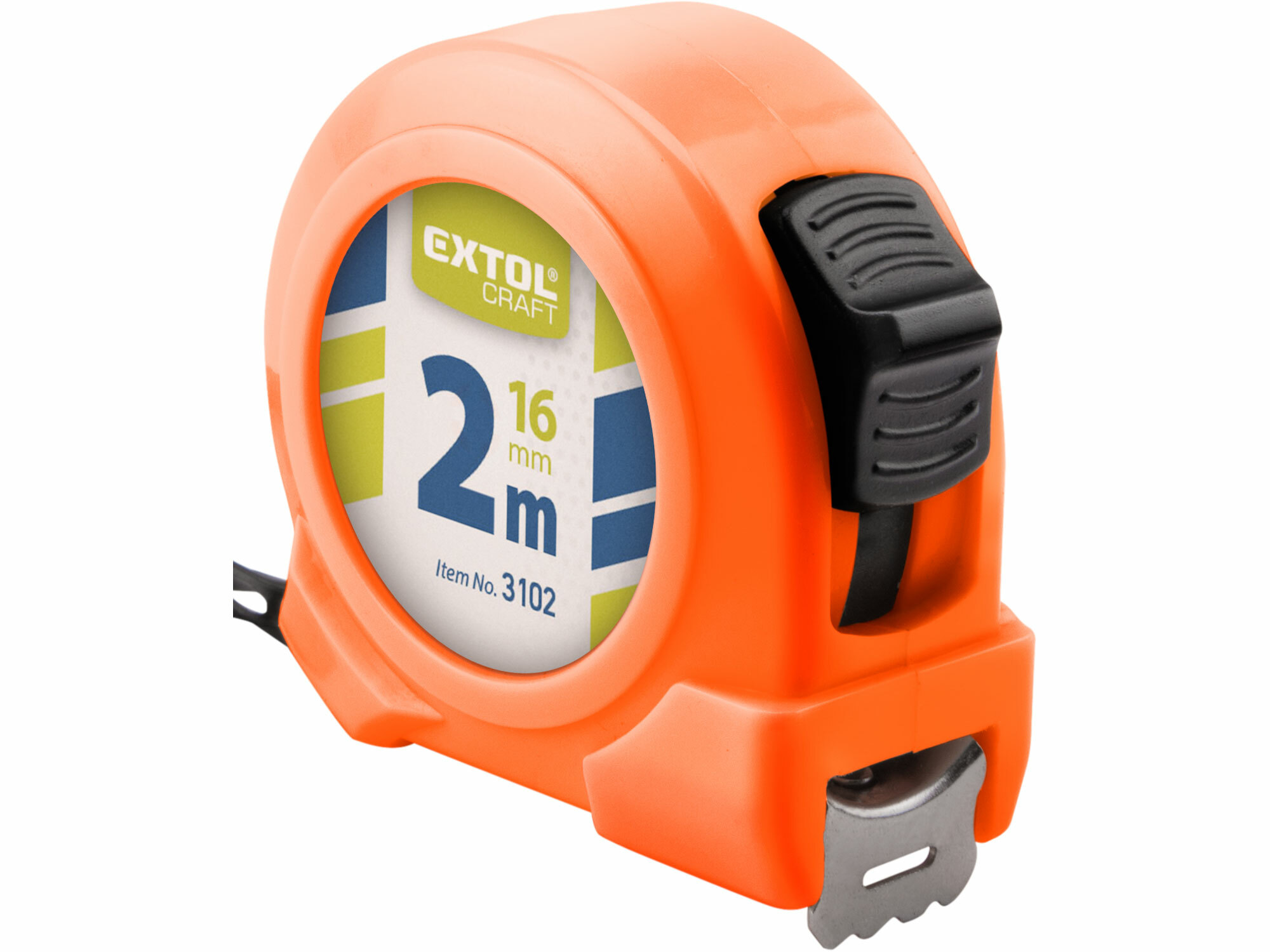 Meter zvinovací, 2m, šírka pásu 16mm, EXTOL CRAFT