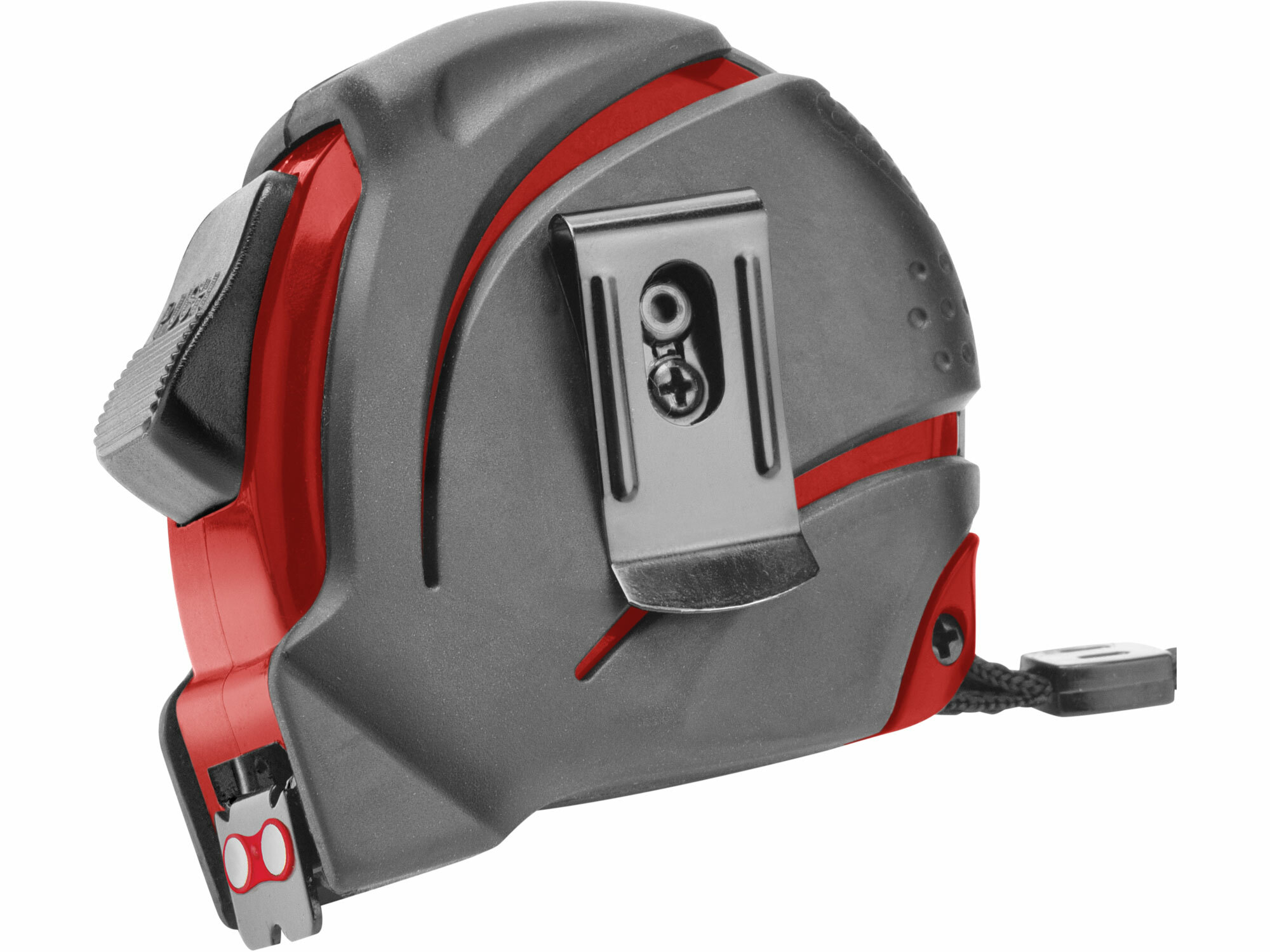 Meter zvinovací pogumovaný s magnetom, 5m/19mm, autostop, nylónová ochrana