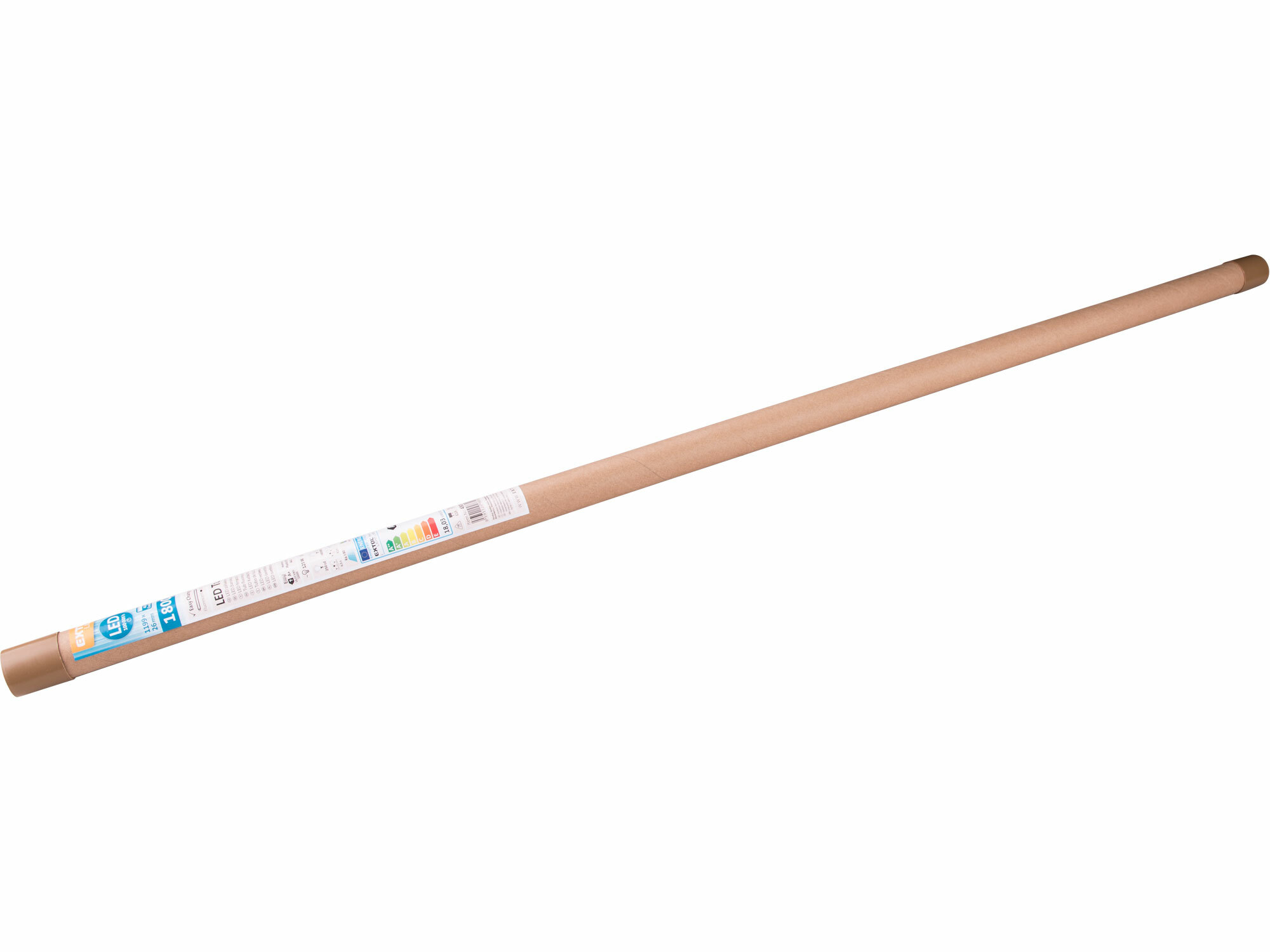 LED trubica T8, 18W, 1800lm, dĺžka 1199mm, Ø 26mm, PC + ALU, EXTOL LIGHT