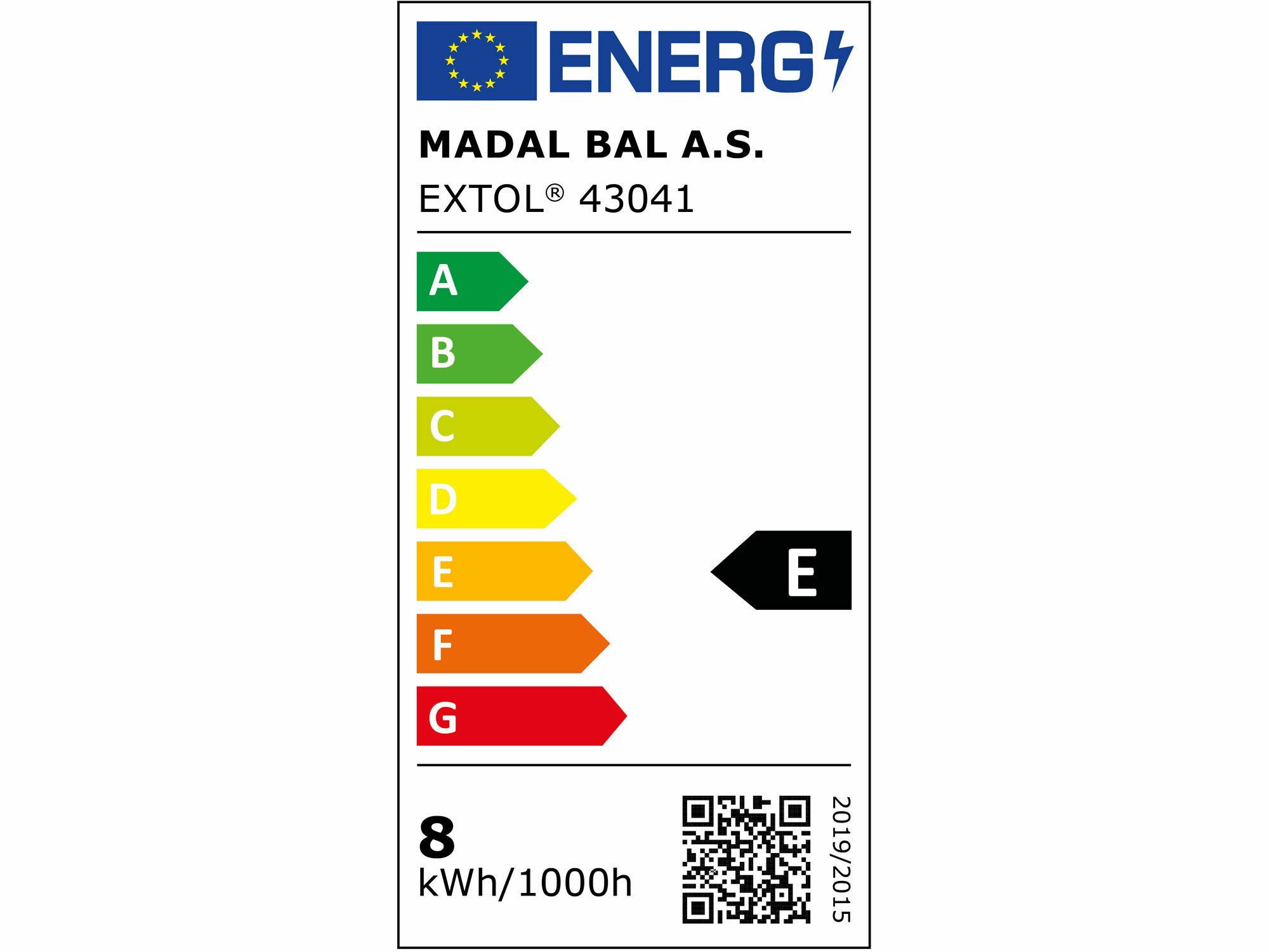 Žiarovka LED číra, 8W, 1000lm, E27, EXTOL LIGHT