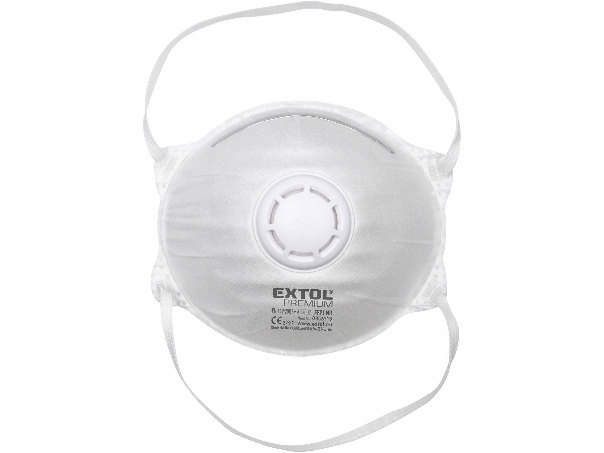 Respirátor s výdychovým ventilom 5ks, tvarovaný EN149:2001, FFP1