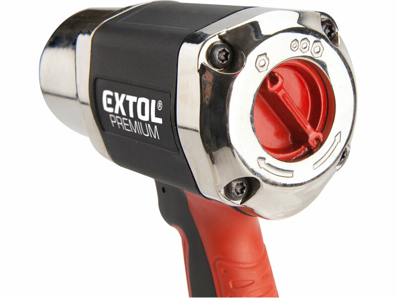 Uťahovač príklepový pneumatický, max. uťahovací moment 750Nm, EXTOL PREMIUM