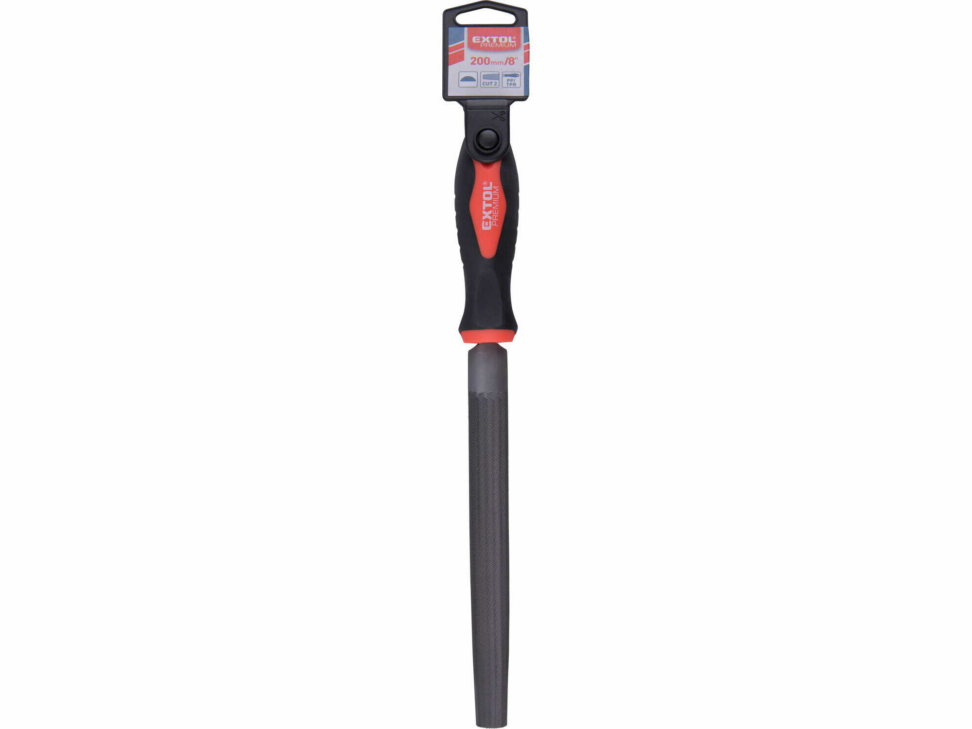 Pilník úsečový, 200mm, sek 2, EXTOL PREMIUM