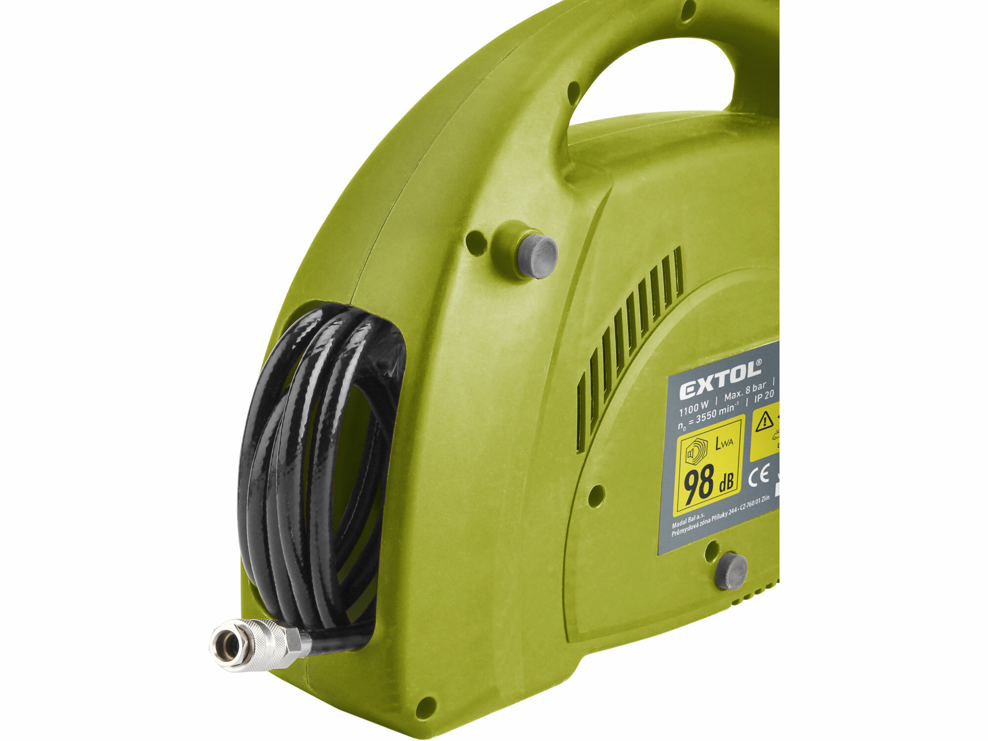 Kompresor bezolejový, príkon 1100W