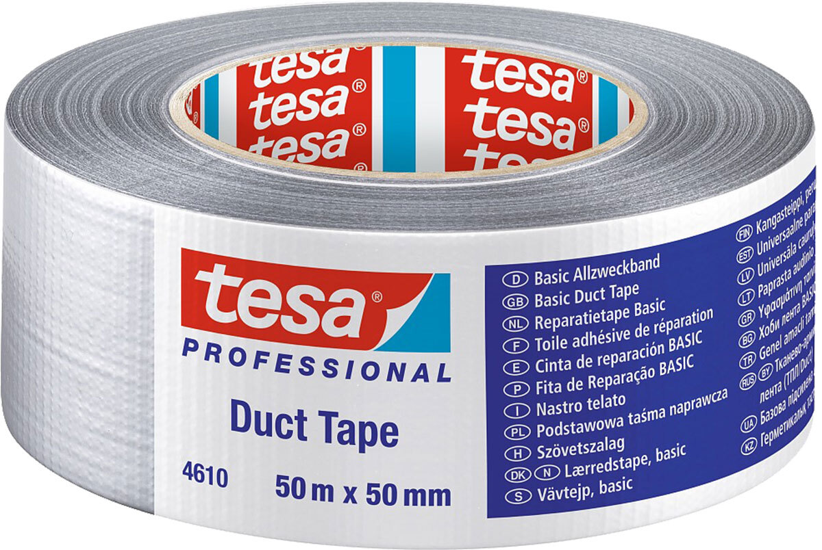 Páska lepiaca textilná 4610, 50mmx50m, nosič textil, sivá