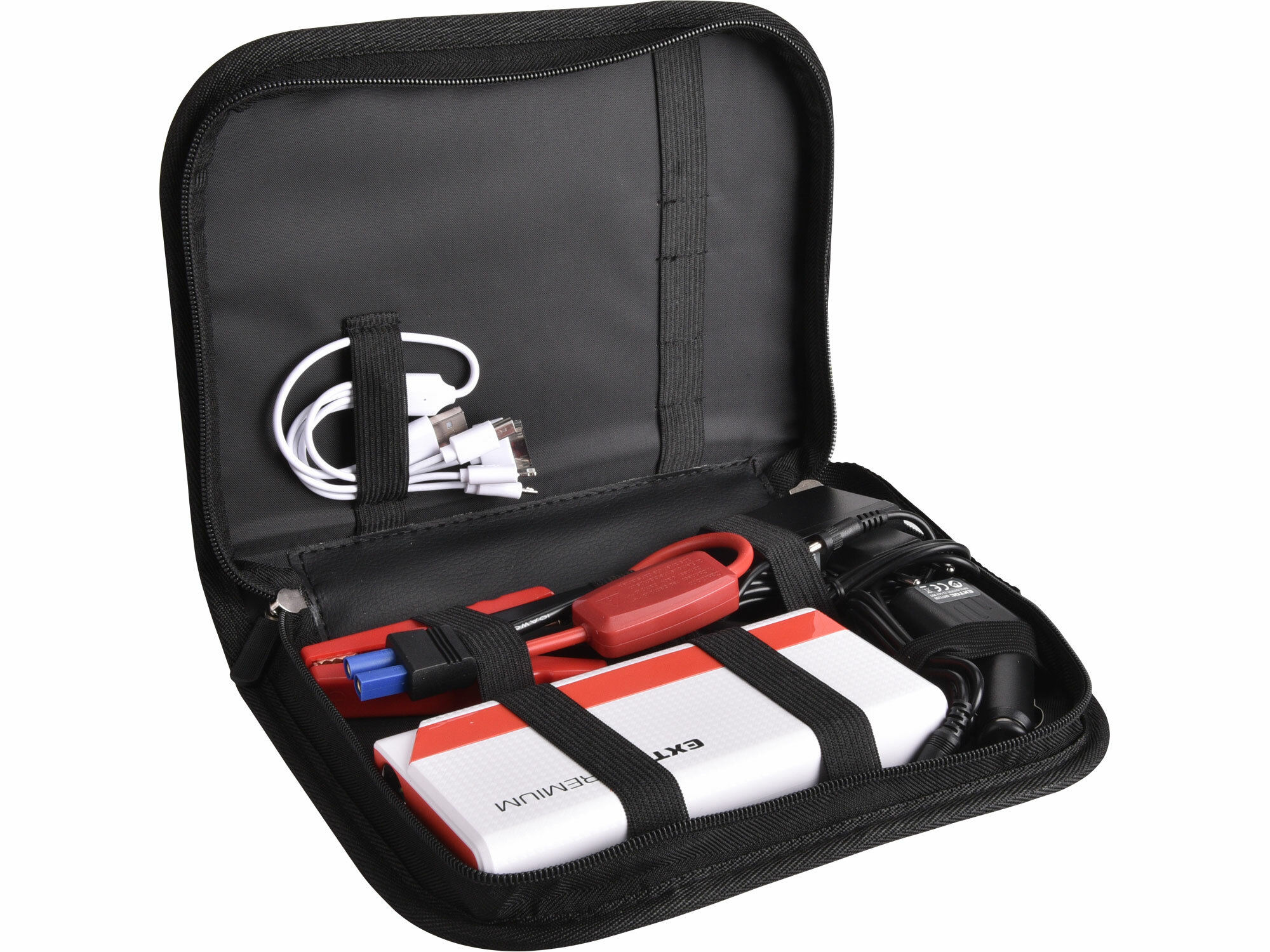Štartovací zdroj s powerbankou, 9000mAh, 200A, max.400A, EXTOL PREMIUM