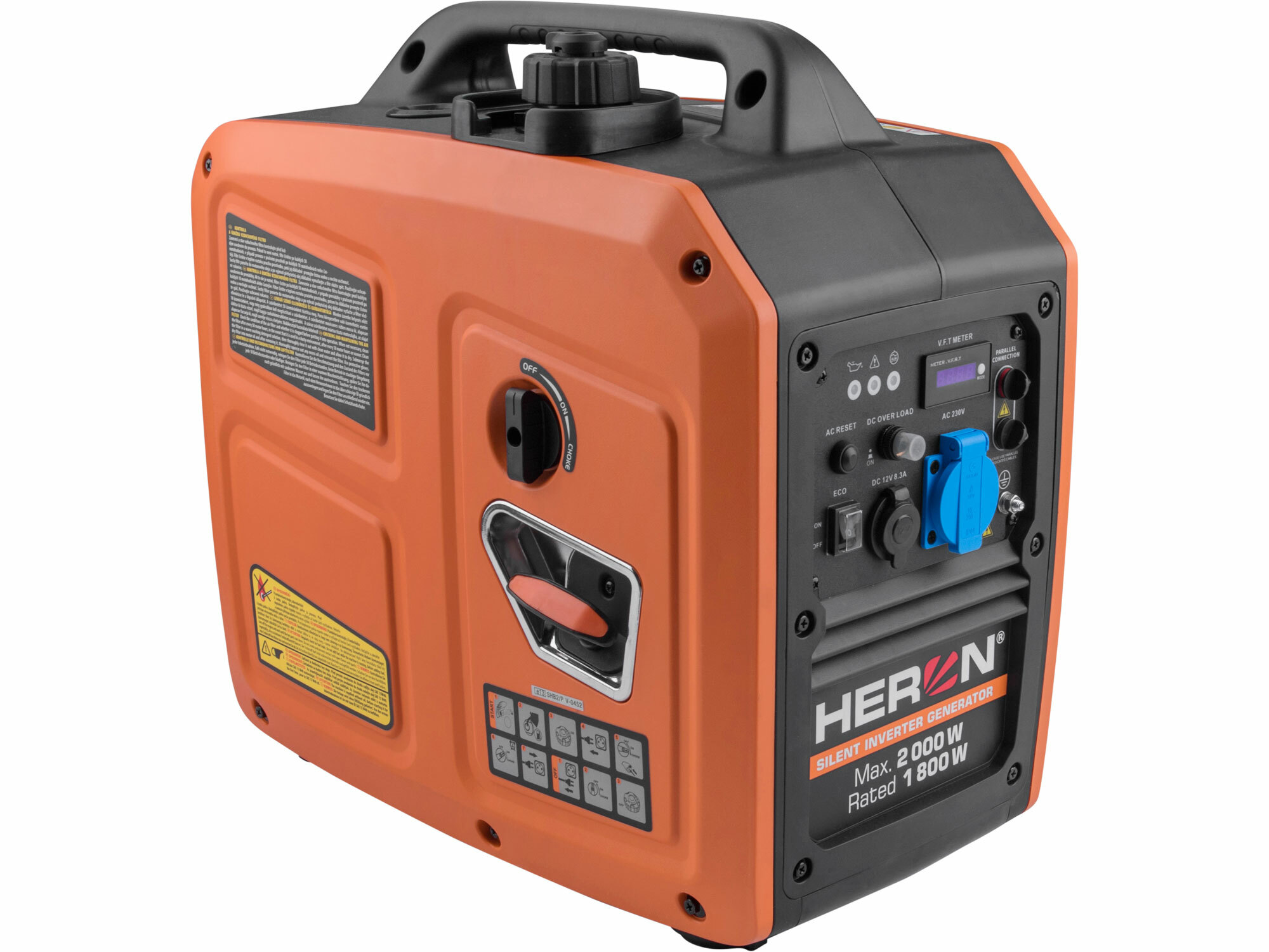 Elektrocentrála invertorová tichá 1F, 2,0kW, ručný štart, HERON