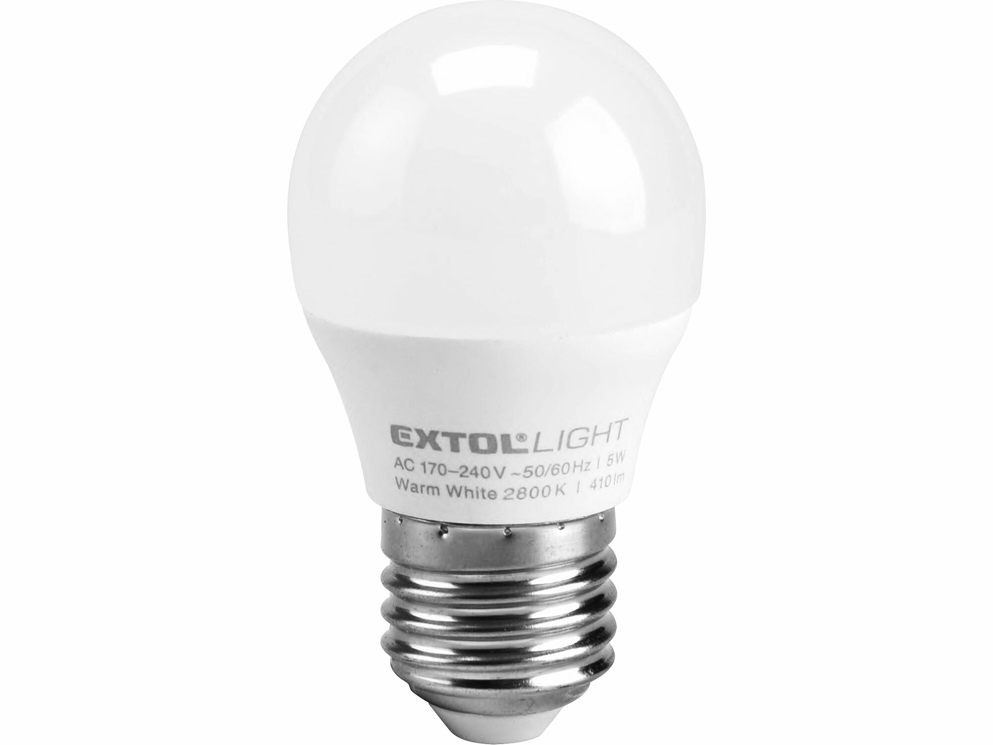 Žiarovka LED mini, 5W, 410lm, E27, pr. baňky 45mm