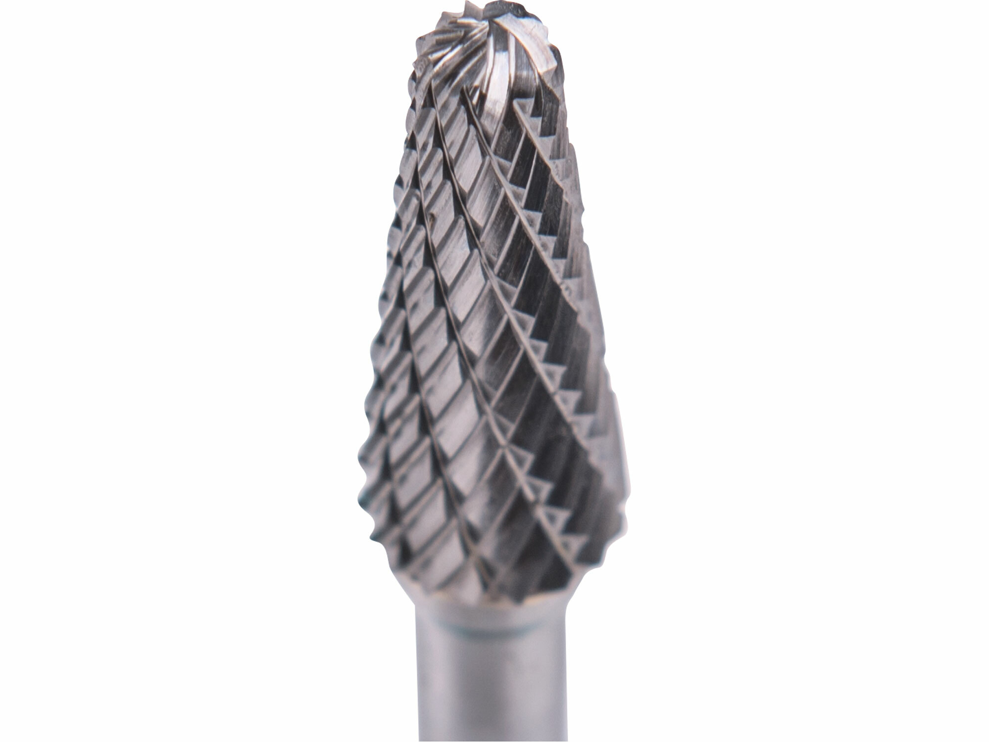 Fréza karbidová kónická, pologuľaté čelo, Ø10mm, rezná dĺžka 25mm, stopka Ø6mm, EXTOL INDUSTRIAL