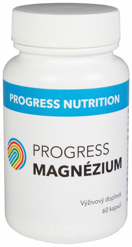 Magnézium Progress 552mg, tri chelátové formy, 60cps