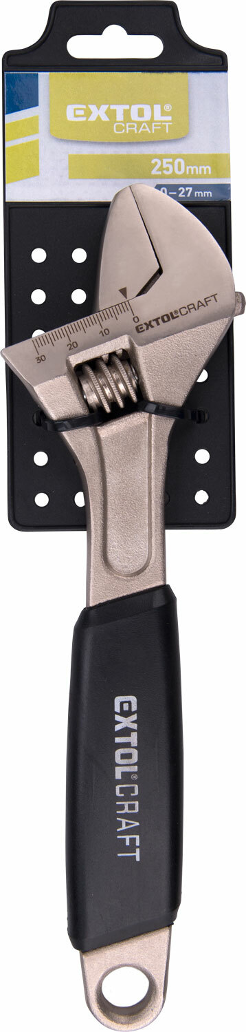 Kľúč nastaviteľný pochrómovaný 10", CrV, EXTOL CRAFT