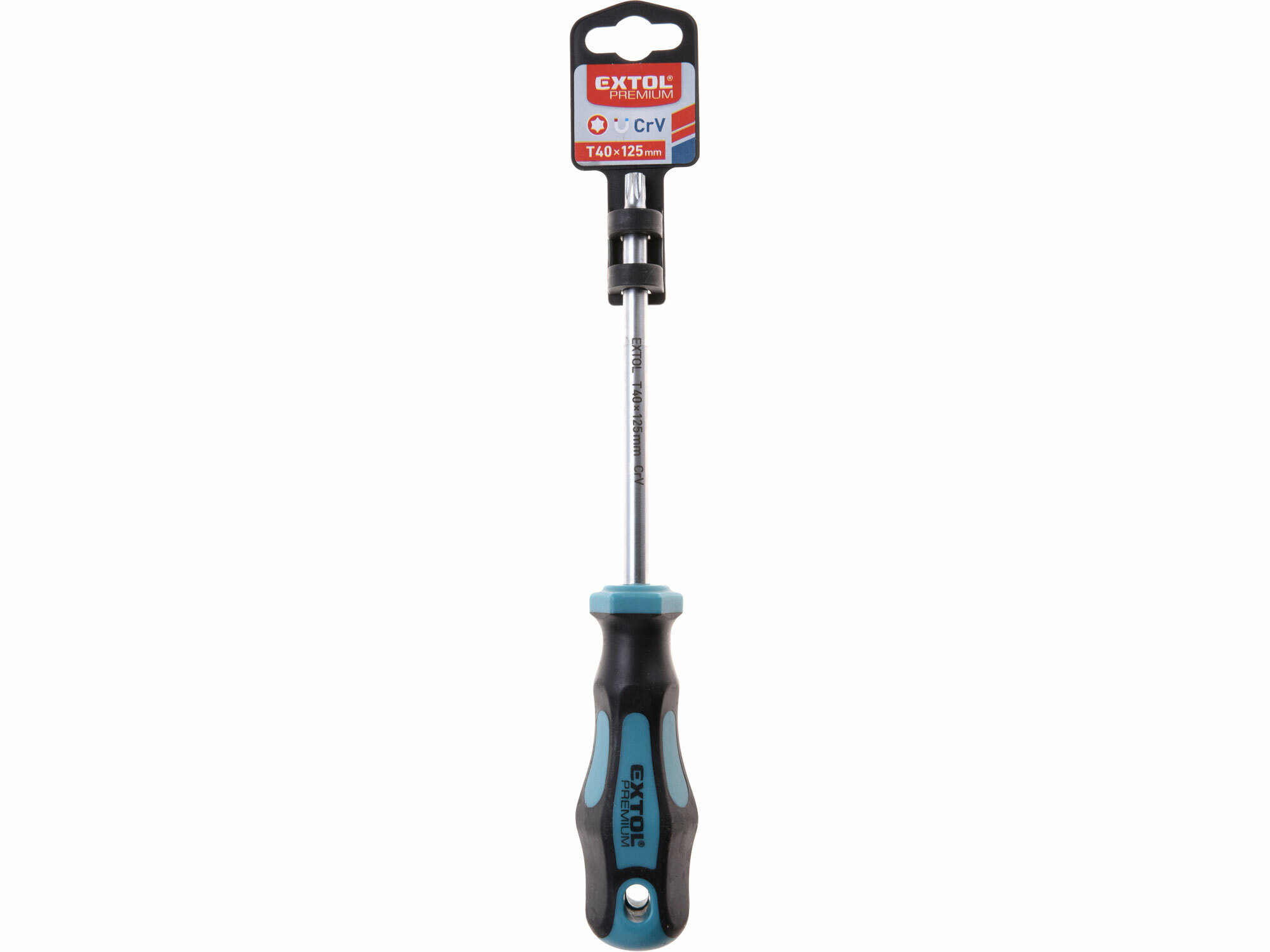 Skrutkovač TORX, magnetický, T40x125mm, CrV, EXTOL PREMIUM