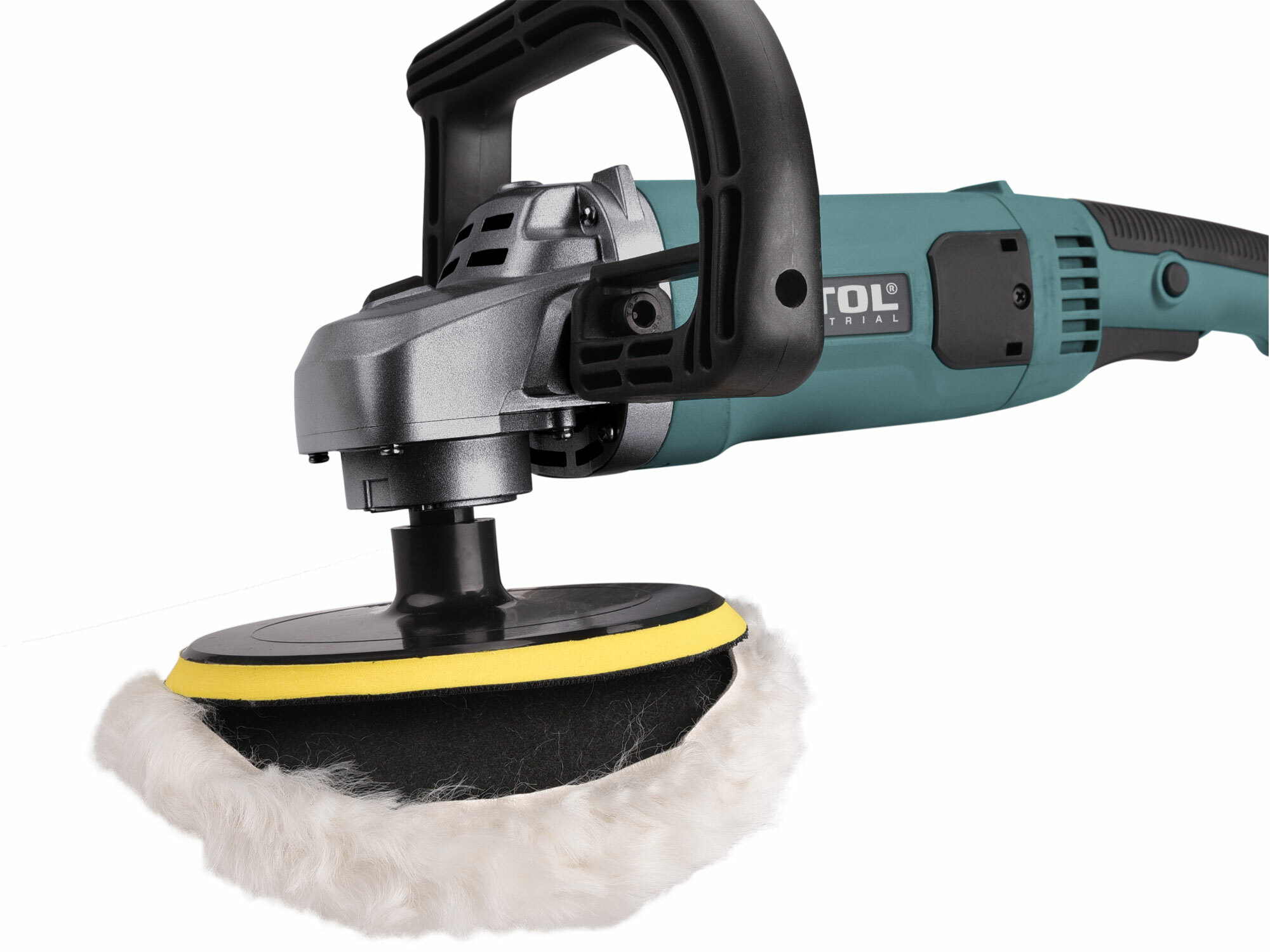 Leštička uhlová, príkon 1400W, priemer 180mm/M14, 900-3800ot/min, EXTOL INDUSTRIAL