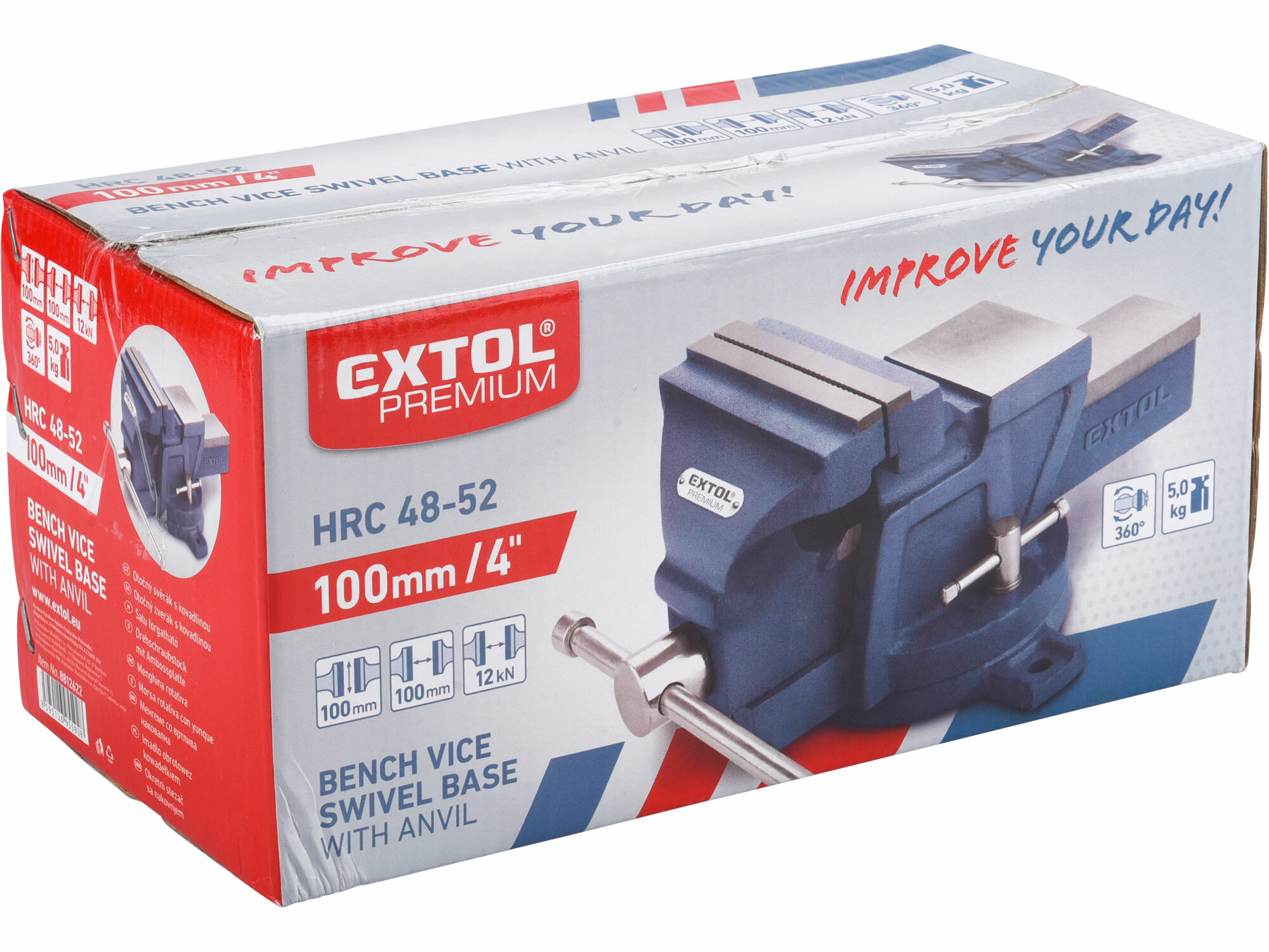 Zverák otočný 100mm s kovadlinou