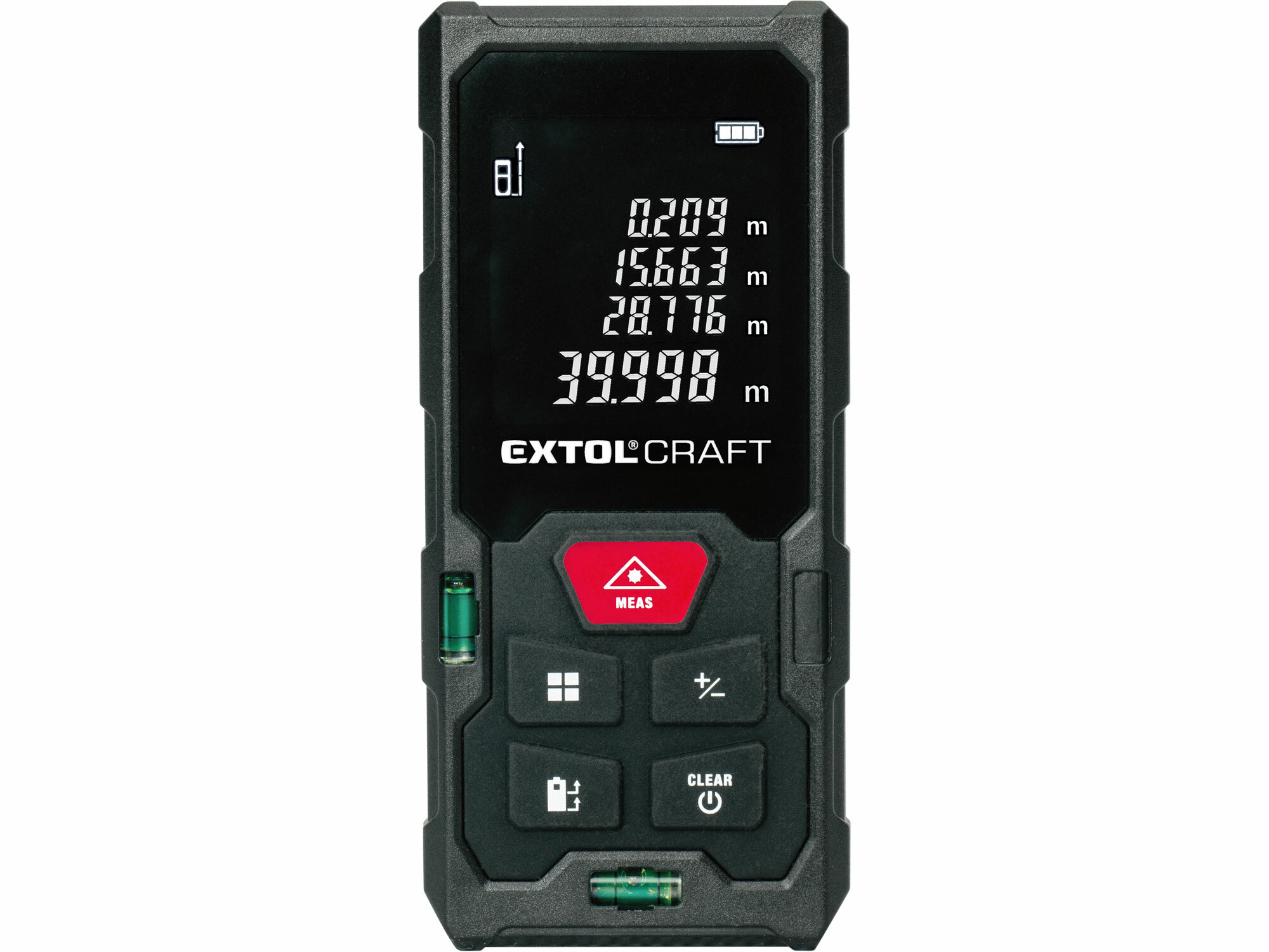 Merač vzdialenosti laserový do 50m / +-2mm, LCD, 0,05-50m, EXTOL CRAFT