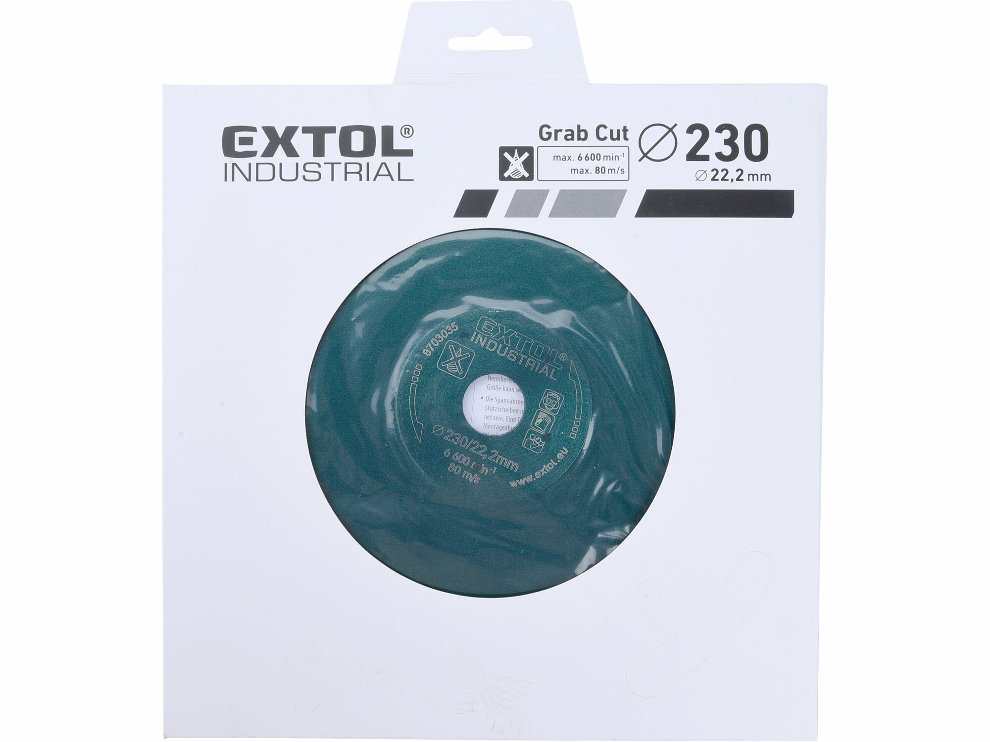 Kotúč rezný diamantový Grab Cut, 230mm, EXTOL INDUSTRIAL