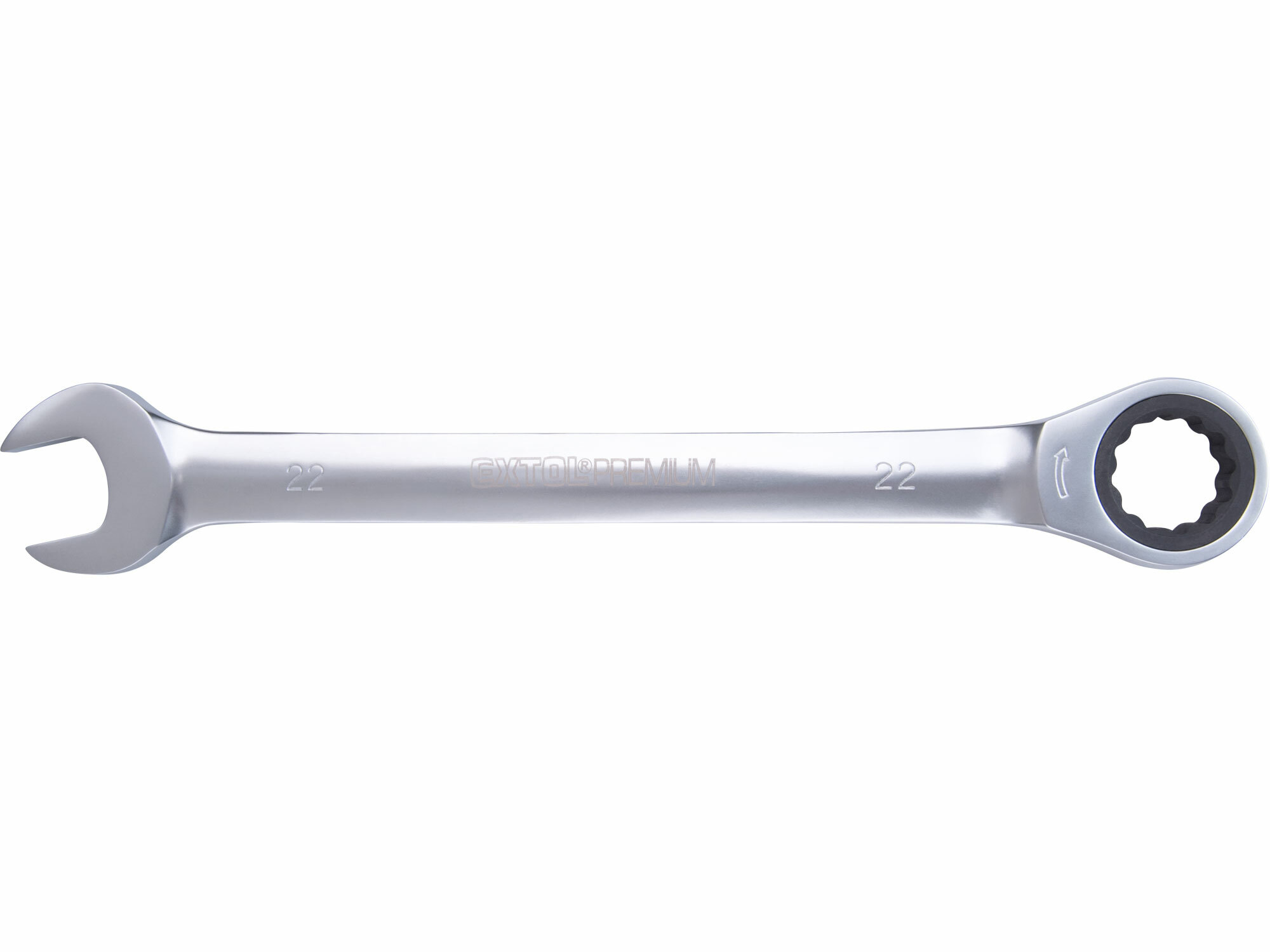 Kľúč očko-vidlicový, račňový, 72 zubov, 22mm, EXTOL PREMIUM