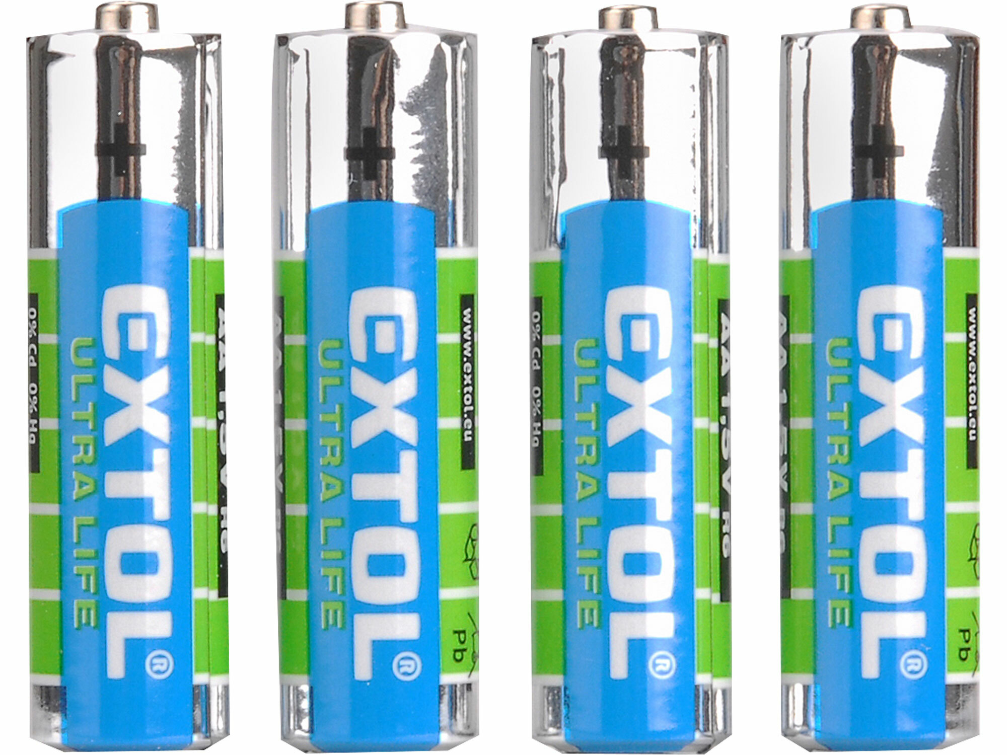Batéria zink-chloridová 4ks, 1,5V, typ AA, EXTOL ENERGY