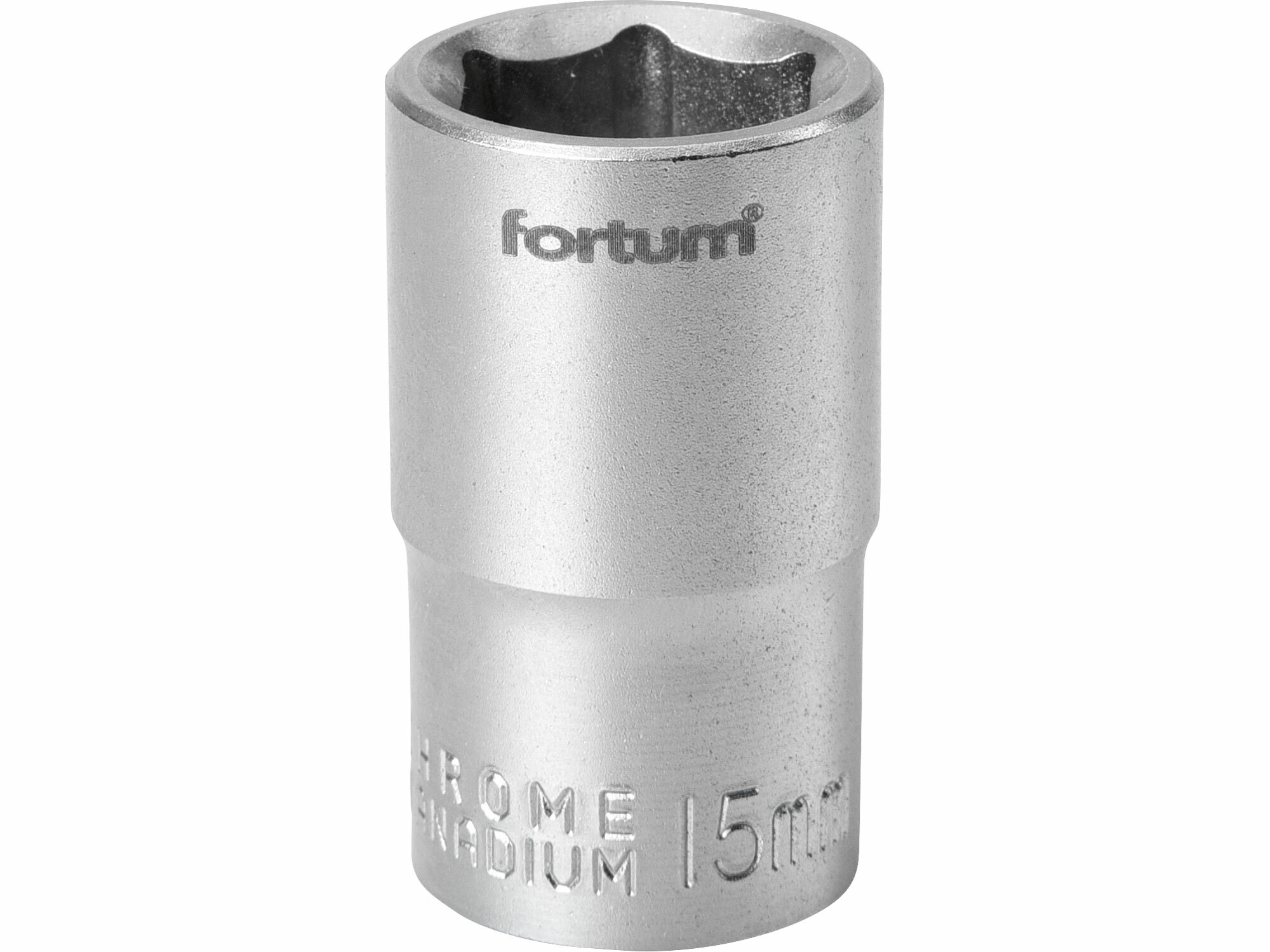 Hlavica nástrčná, 15mm, 1/2”, FORTUM