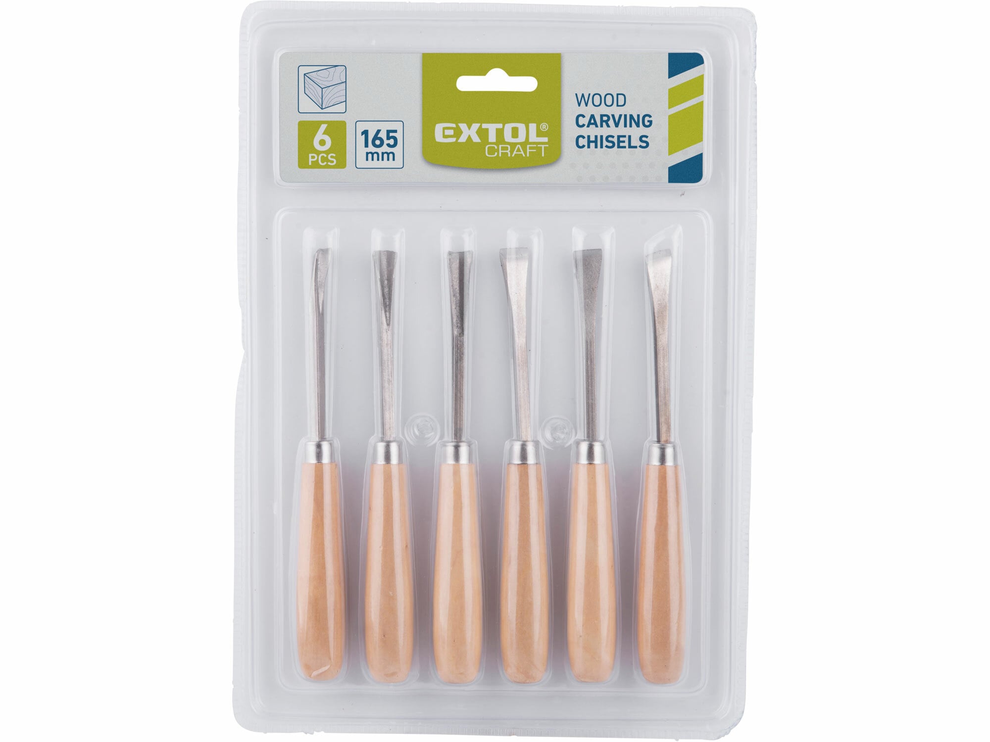 Dláta rezbárske, 6-dielna sada, EXTOL CRAFT