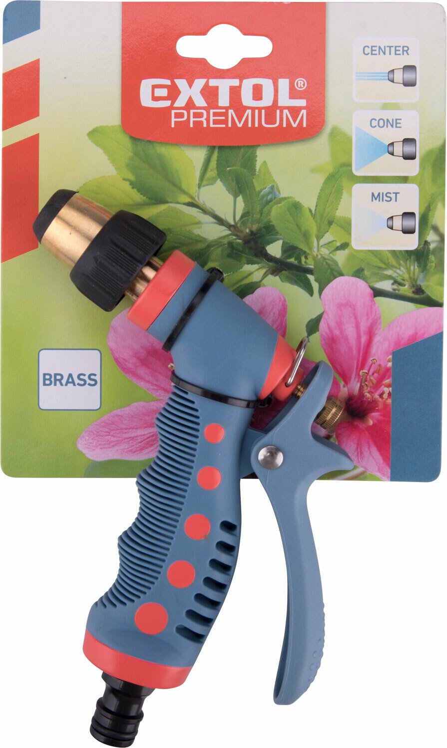 Postrekovač záhradný kov/plast, ergonomická pogumovaná rukoväť, kov/plast, EXTOL PREMIUM