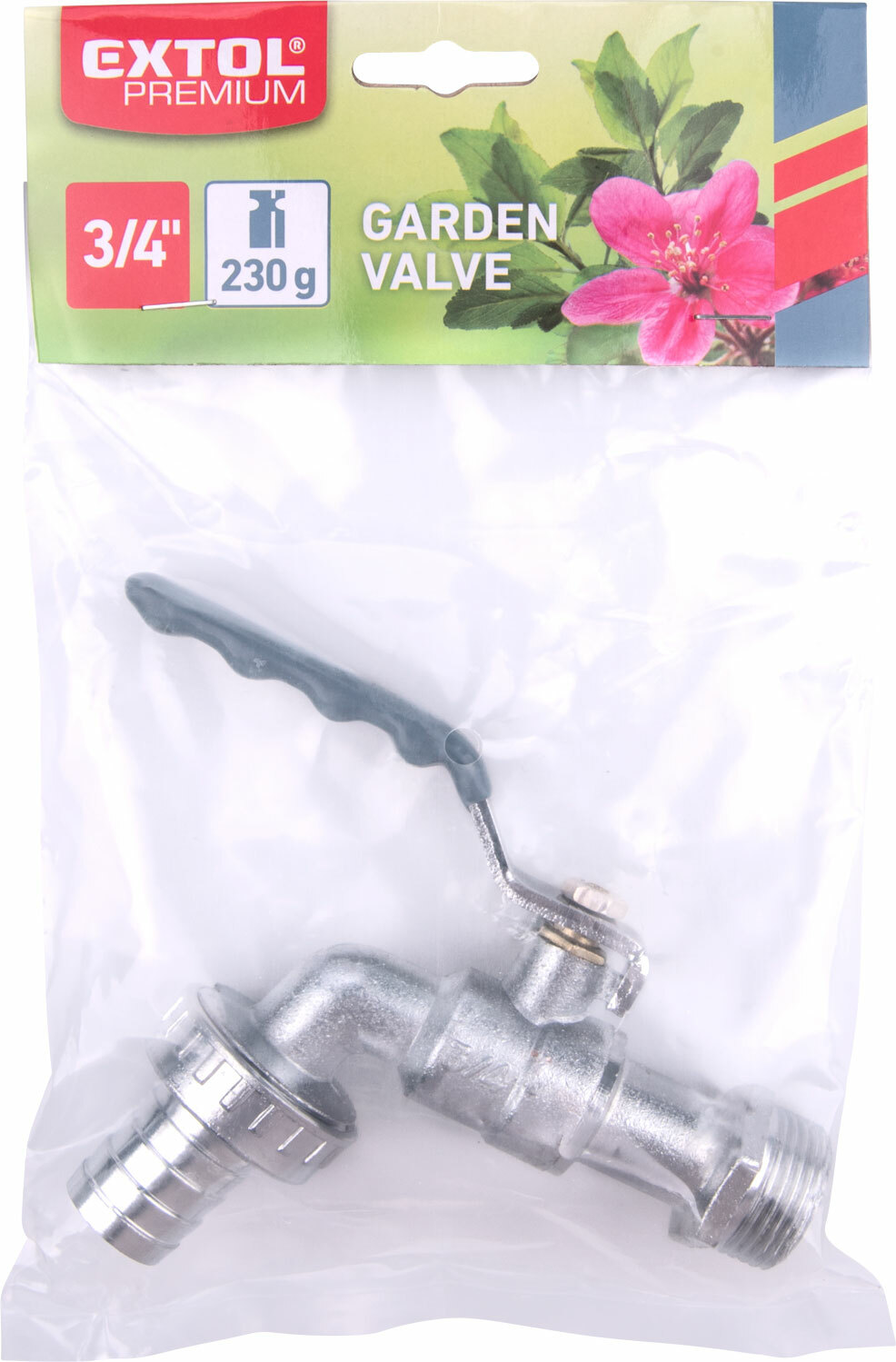Záhradný ventil 3/4", zinková zliatina, 230g, EXTOL PREMIUM