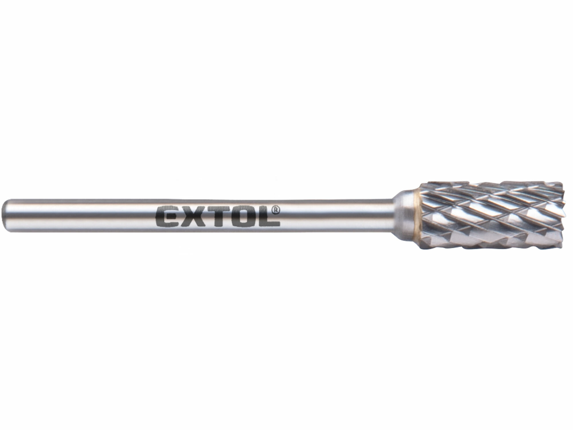 Fréza karbidová valcová, ø6mm, rezná dĺžka 13mm, stopka ø3mm, EXTOL INDUSTRIAL