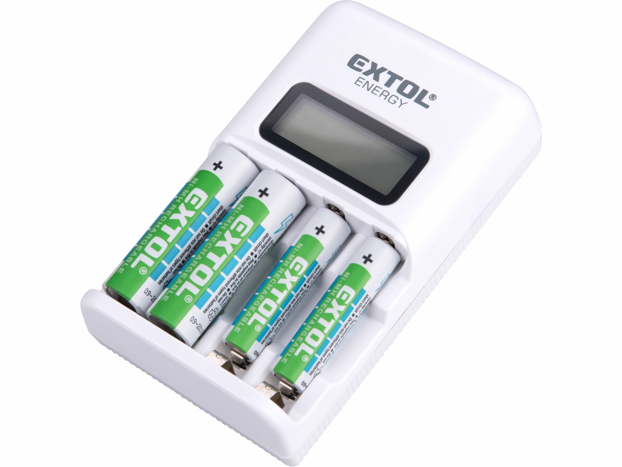 Nabíjačka batérií, pre max. 4 batérie, AA alebo AAA, EXTOL ENERGY
