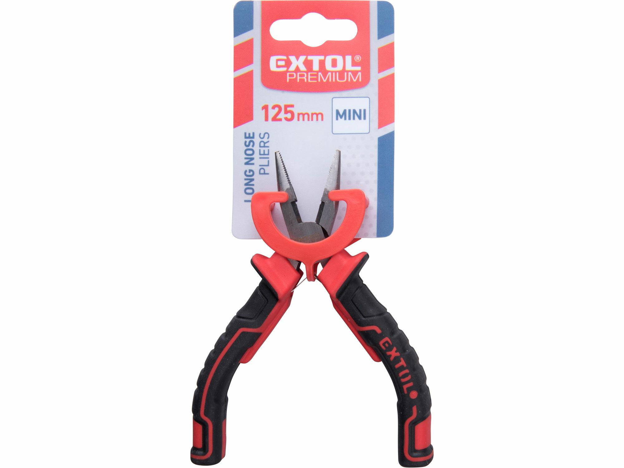 Kliešte pologuľaté priame mini, 125mm, EXTOL PREMIUM