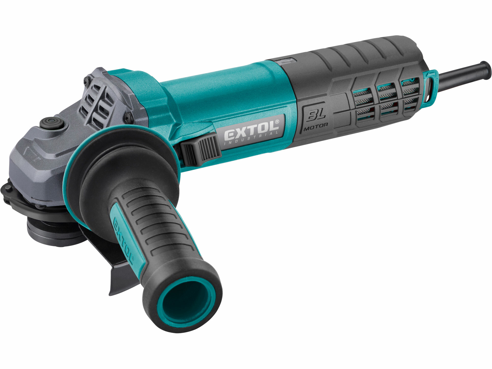 Brúska uhlová 125mm, 1550W, regulácia otáčok, bezuhlíkový motor, EXTOL INDUSTRIAL