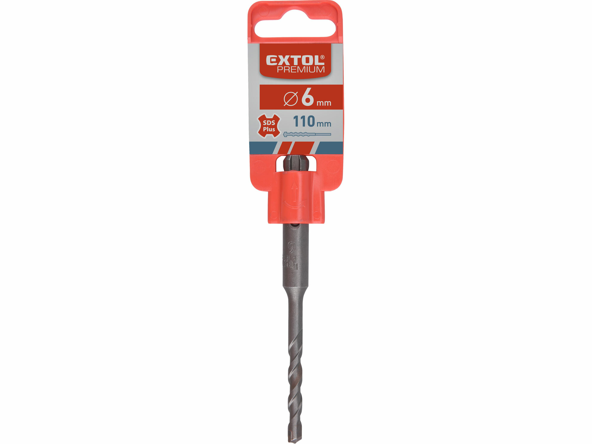 Vrták SDS-plus, Ø6x110mm, SK, EXTOL PREMIUM