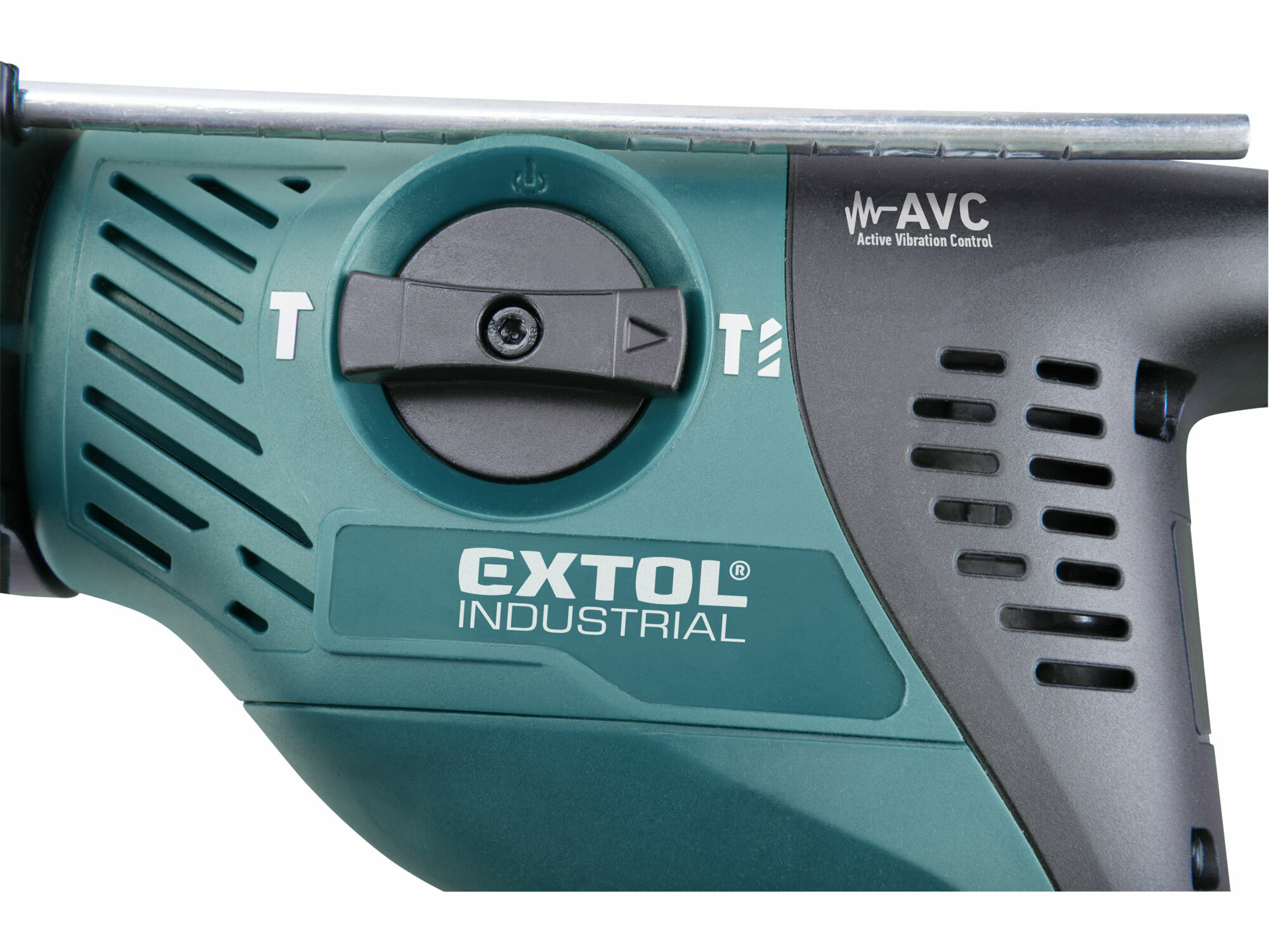 Kladivo vŕtacie a sekacie, SDS-max, príkon 1350W, 14J, antivibračná rukoväť, EXTOL INDUSTRIAL