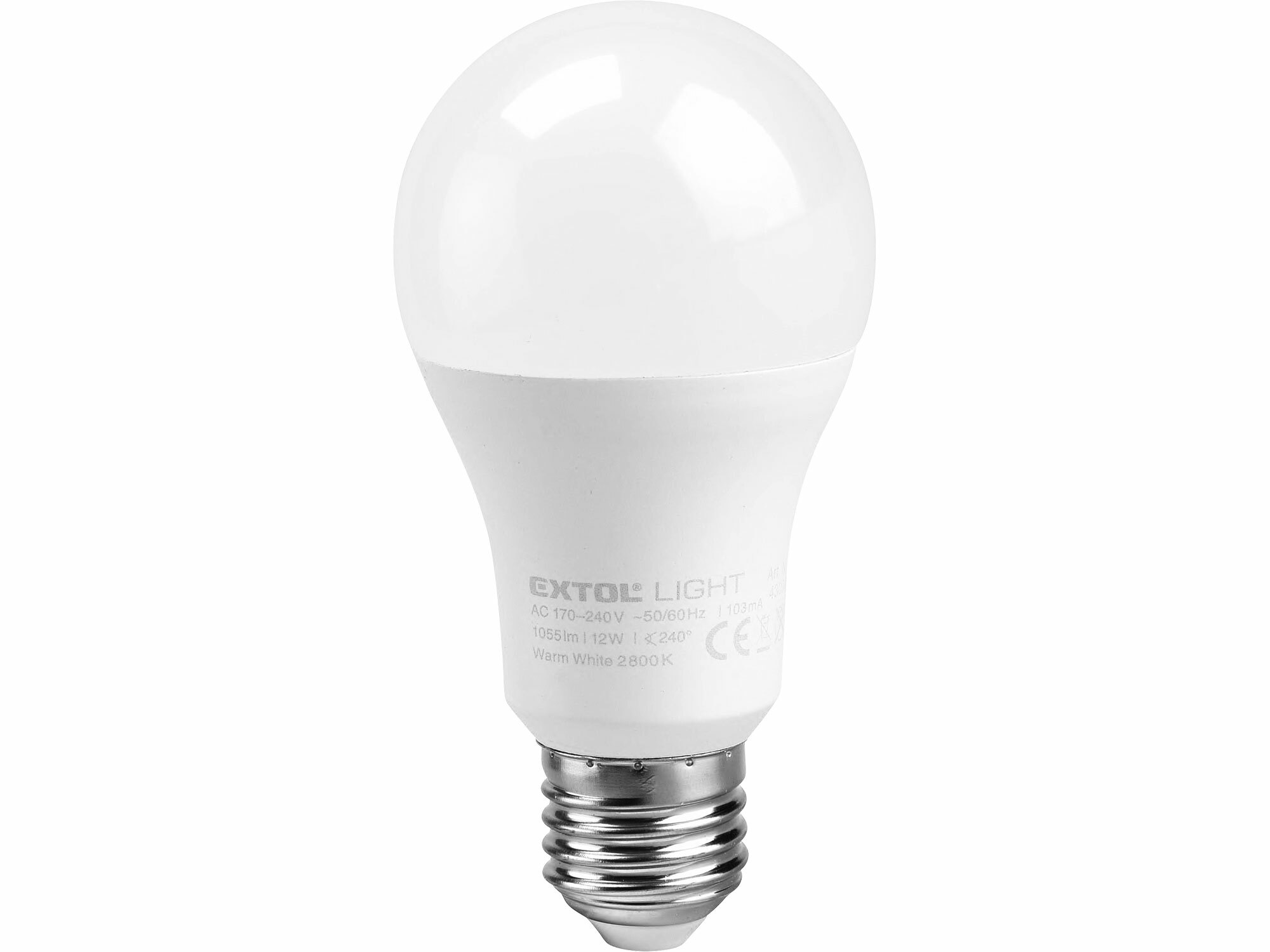 Žiarovka LED, 9W, 900lm, E27, pr. baňky 60mm