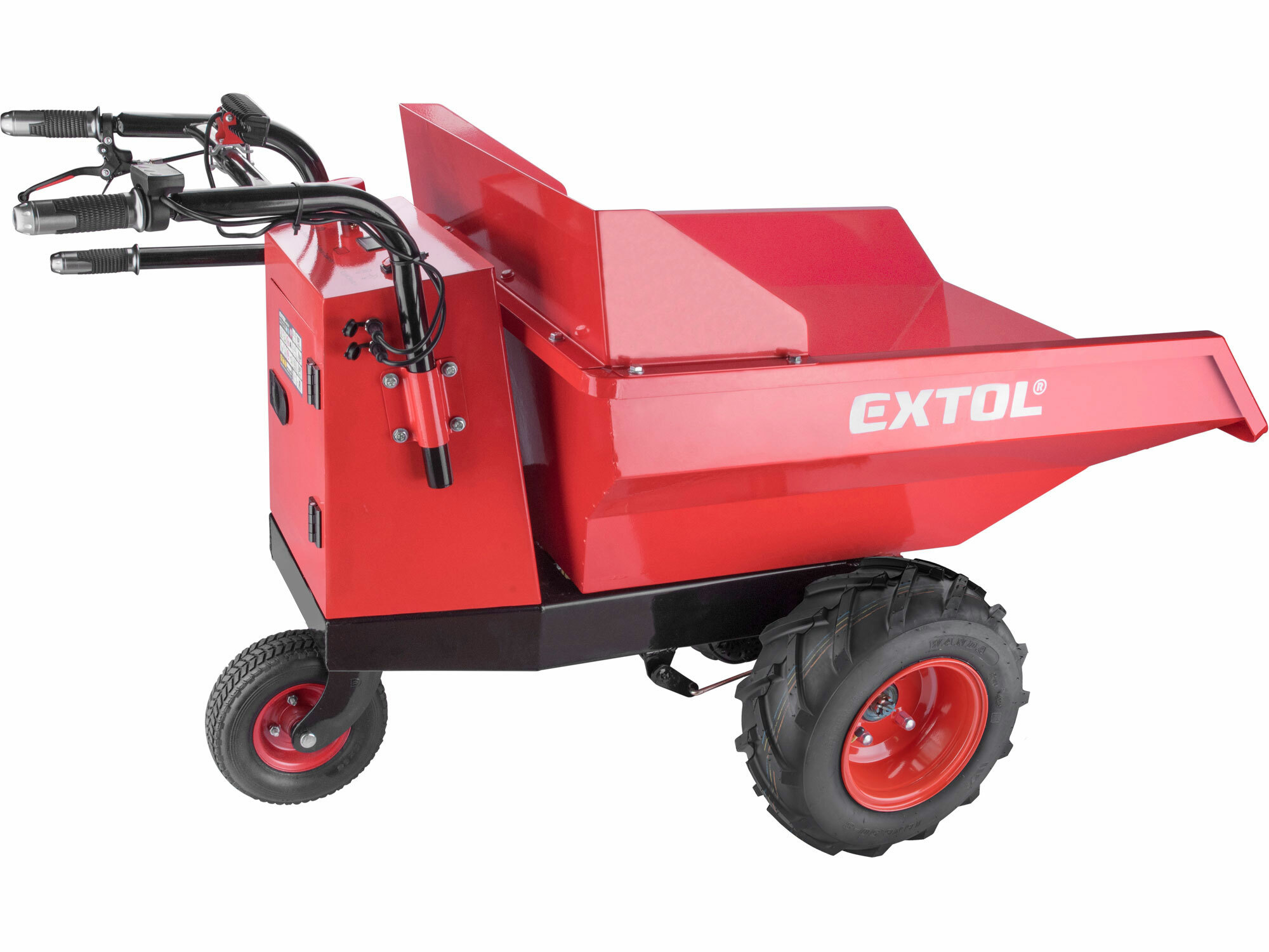 Transportér elektrickým s pohonom, 400kg, 200l, 48V/15Ah, EXTOL PREMIUM