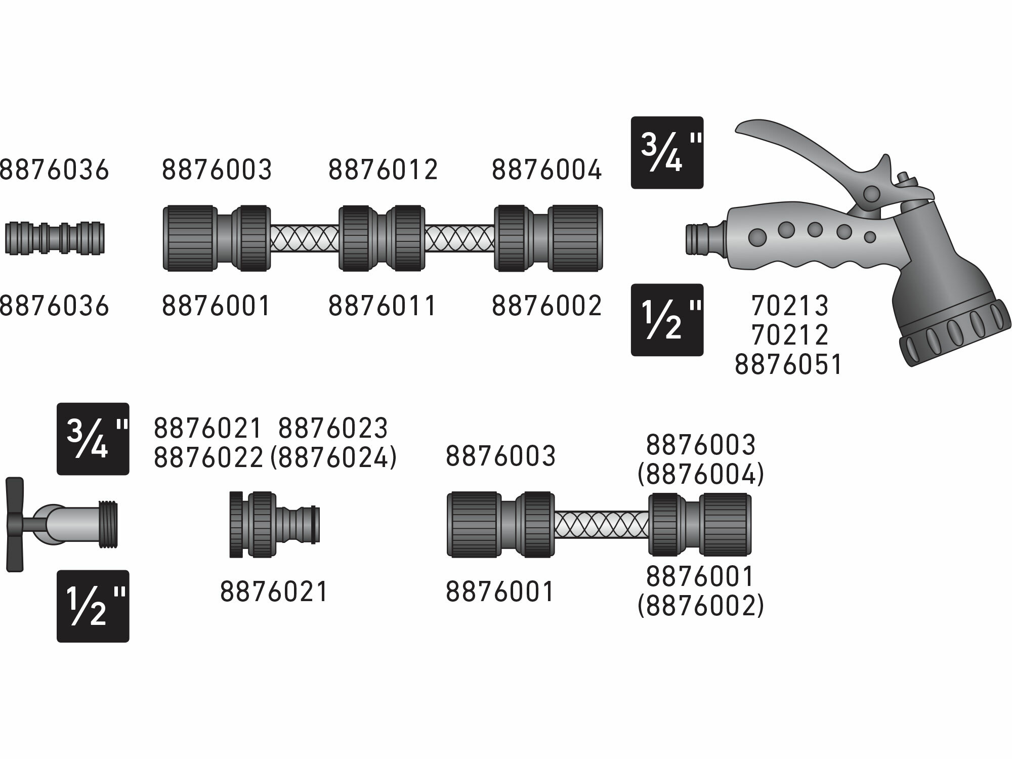 Ventil mosadzný / rozdvojka, 3/4'', mosadz, EXTOL PREMIUM