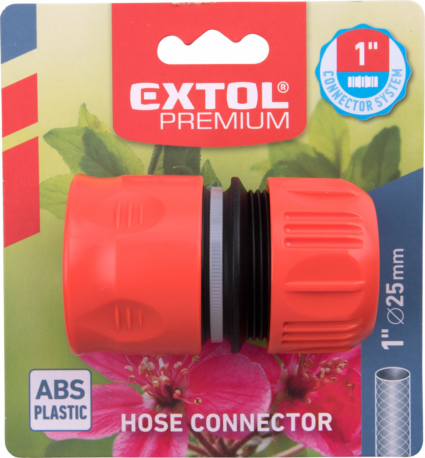 Rýchlospojka na hadicu plastová, 1'', ABS, EXTOL PREMIUM