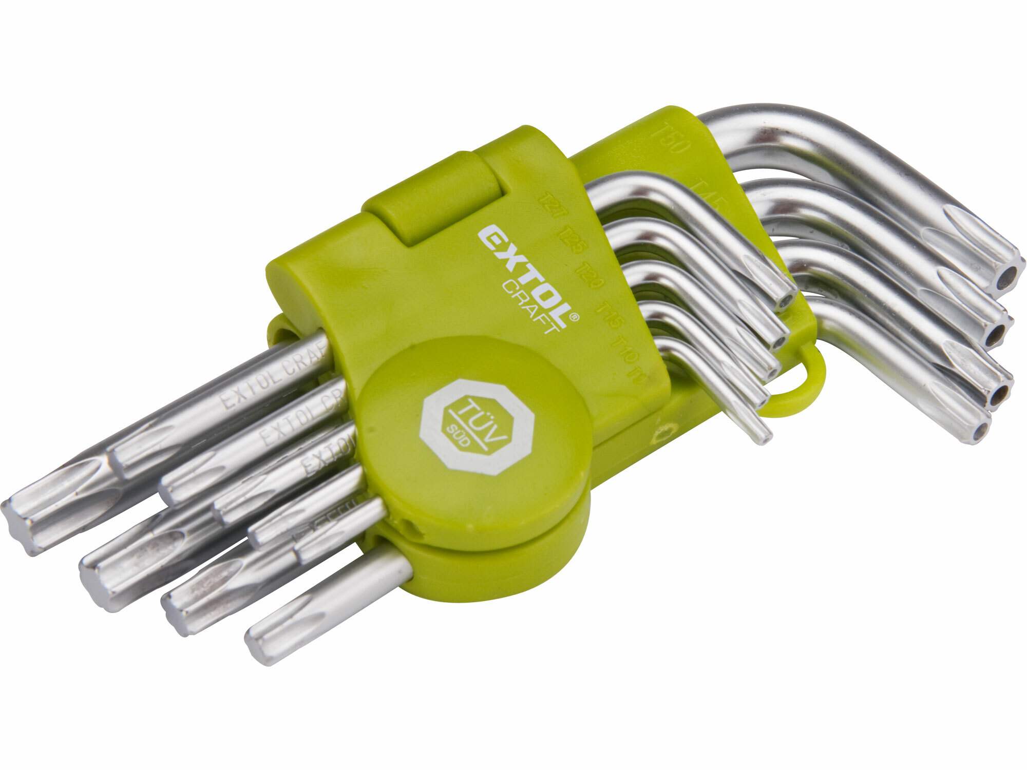 L-kľúče TORX krátke, 9-dielna sada, EXTOL CRAFT