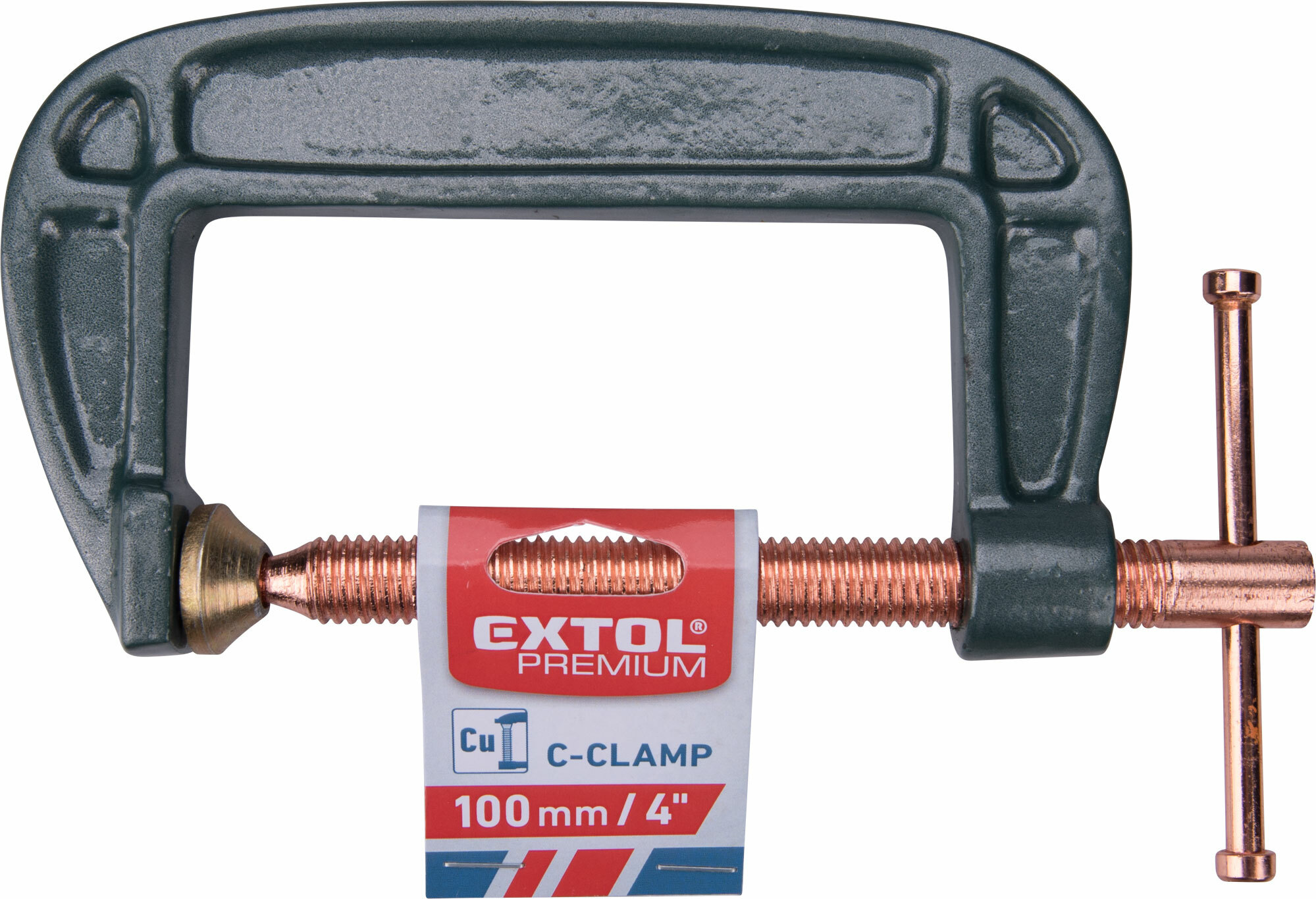 Svorka zámočnícka tvar "C", 100mm, EXTOL PREMIUM