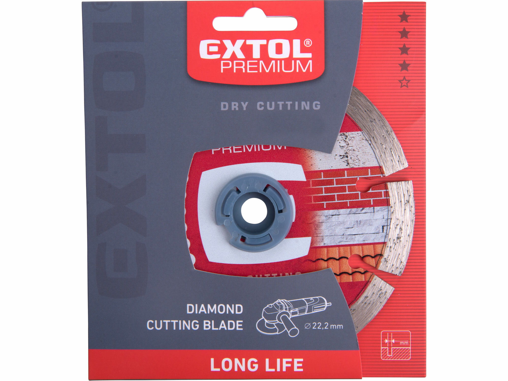 Kotúč rezný diamantový segmentový Long Life, 150mm, EXTOL PREMIUM