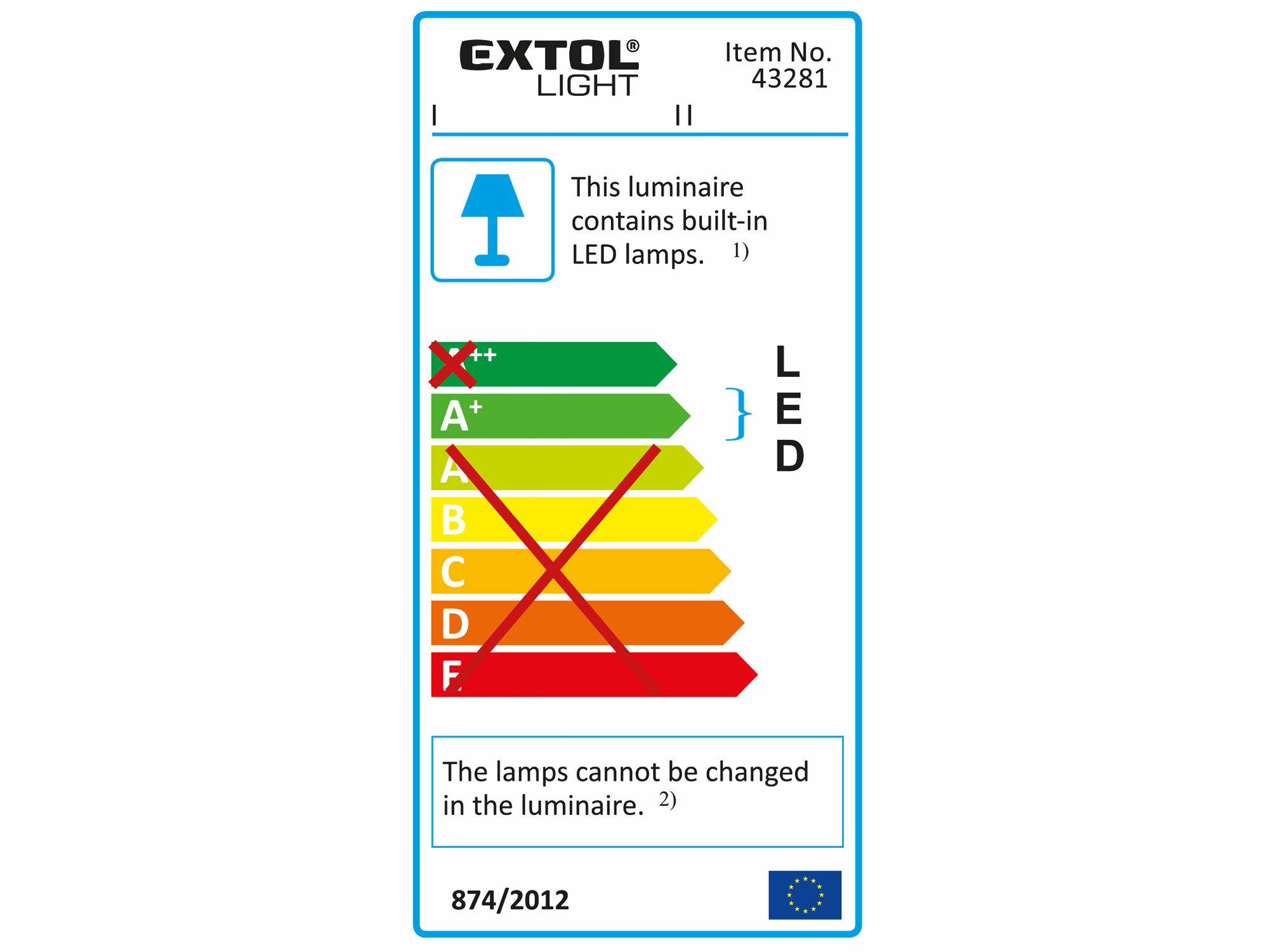 Svietidlo LED so stojanom, 2x10W LED, svietivosť 2x800 lúmenov, EXTOL LIGHT