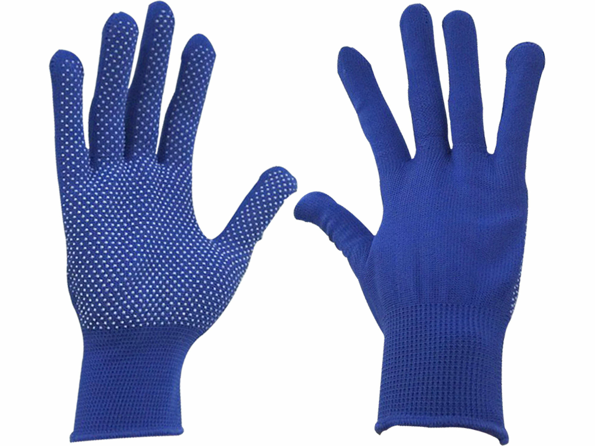 Rukavice z polyesteru s PVC terčíkmi na dlani, 8", EXTOL CRAFT