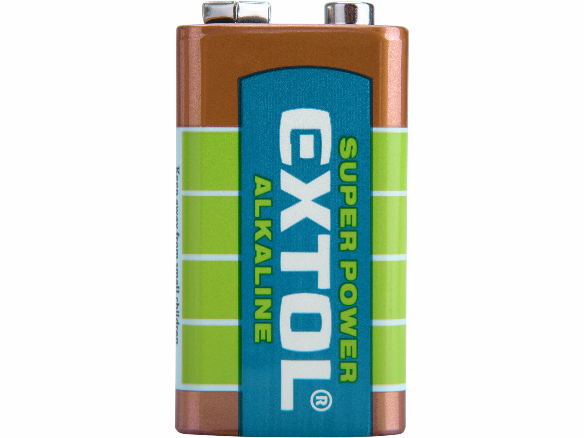 Batéria alkalická, 9V, typ 6LR61, EXTOL ENERGY